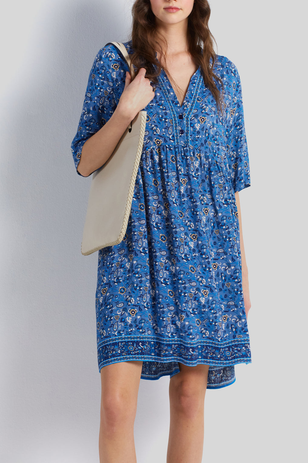 Robe empire à motif - JUDE Faume - seconde main