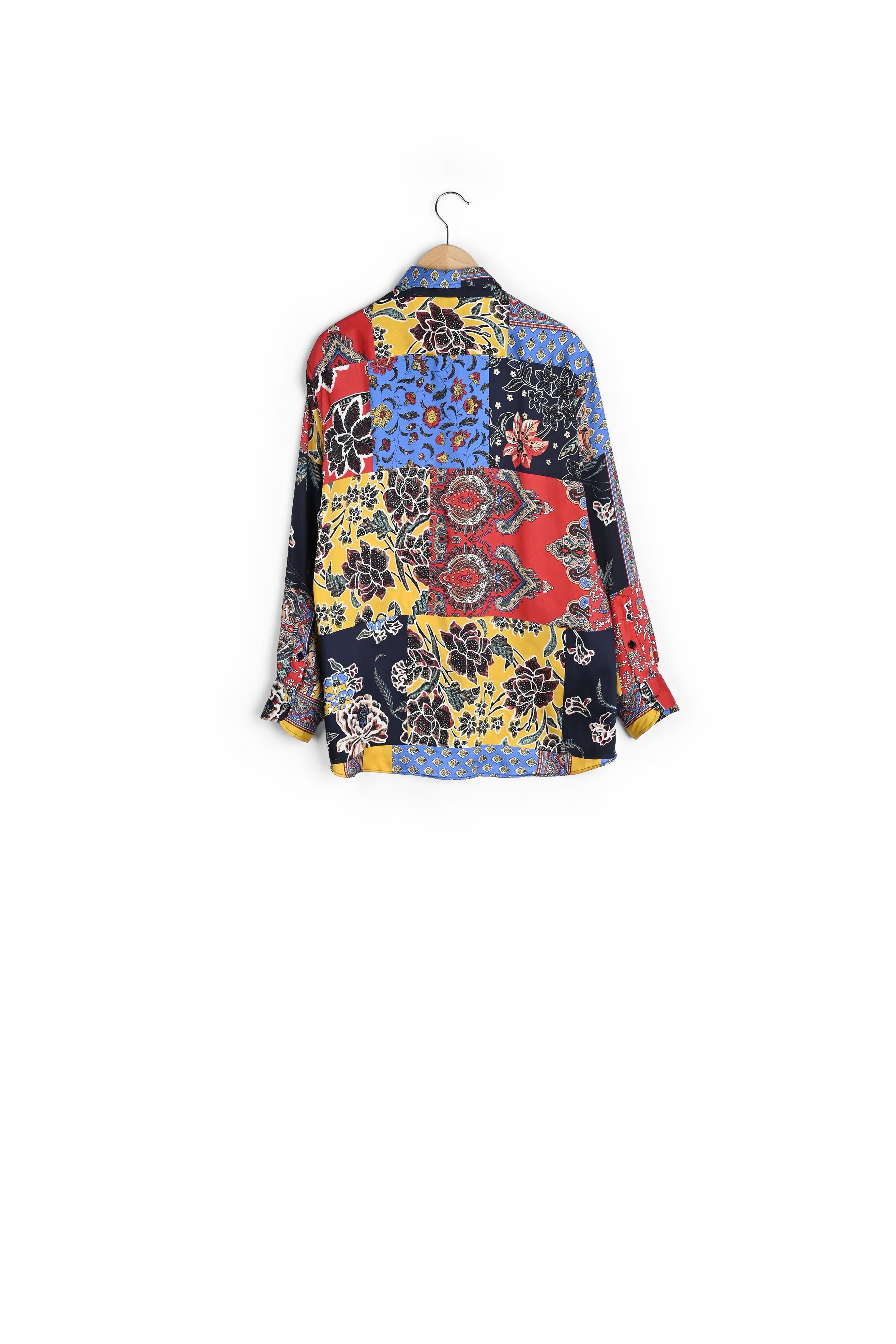 NESSA - Chemise fluide à imprimé patchwork Faume - seconde main