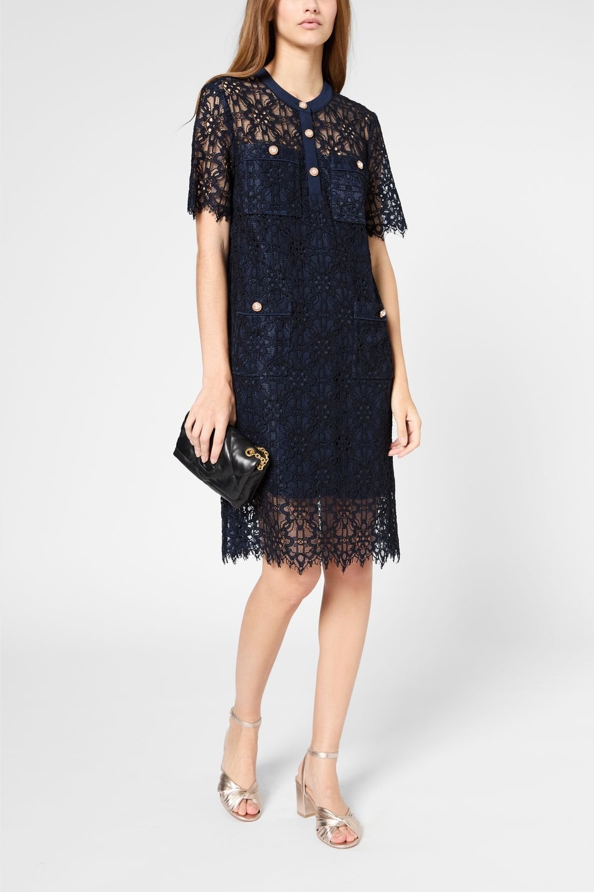 Robe courte droite en dentelle - PLACIDIE Faume - seconde main