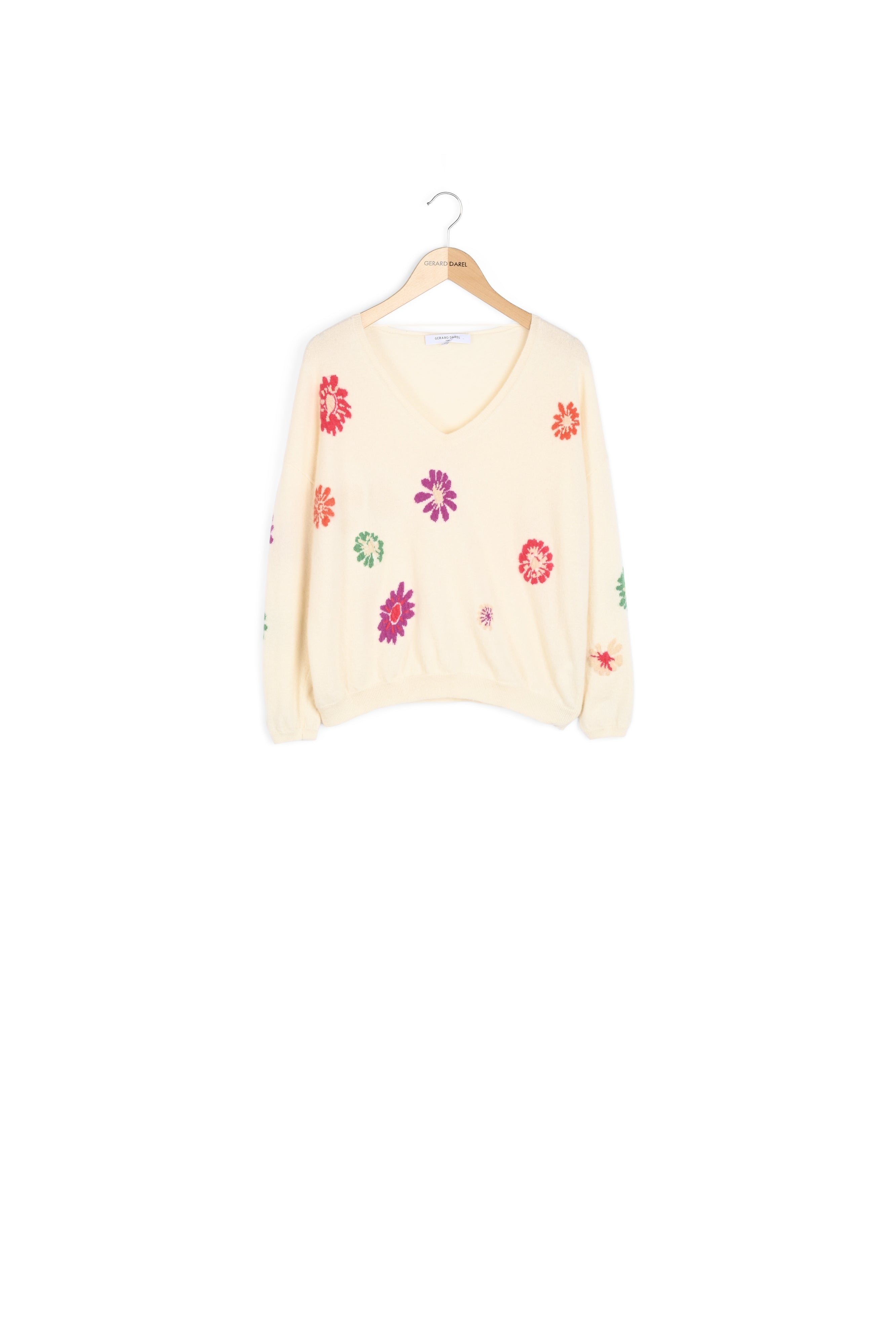 Pull cachemire à fleurs - LAYSSA Faume - seconde main