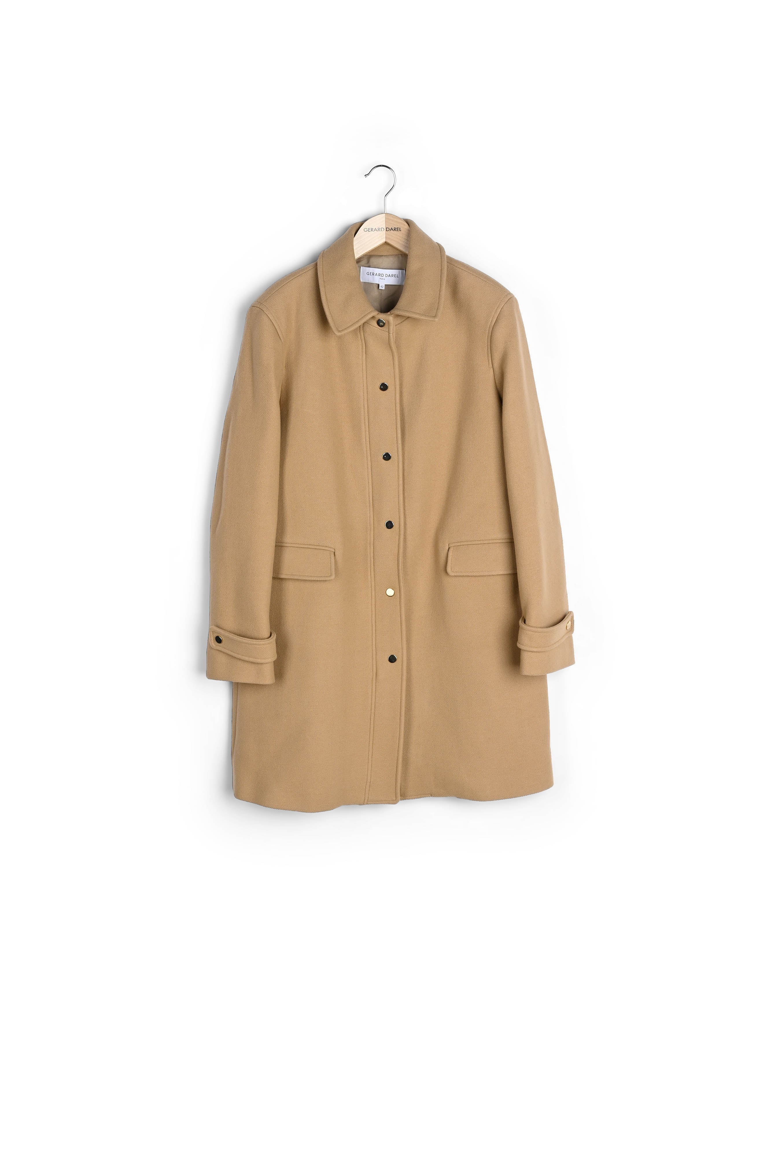 Manteau droit à bouton-pressions - SYRA Faume - seconde main