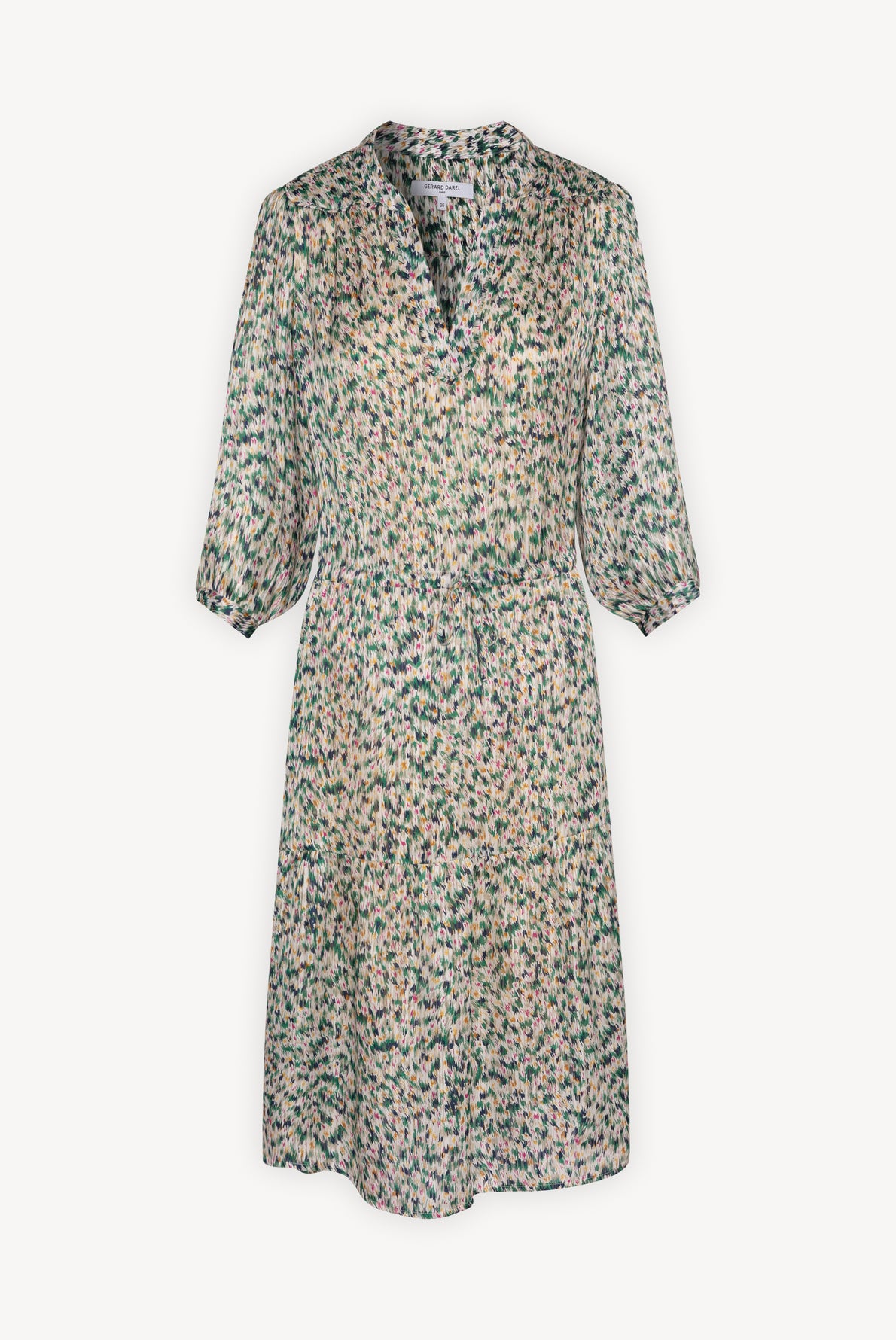 SUN - Robe courte nouée à imprimé fantaisie Faume - seconde main