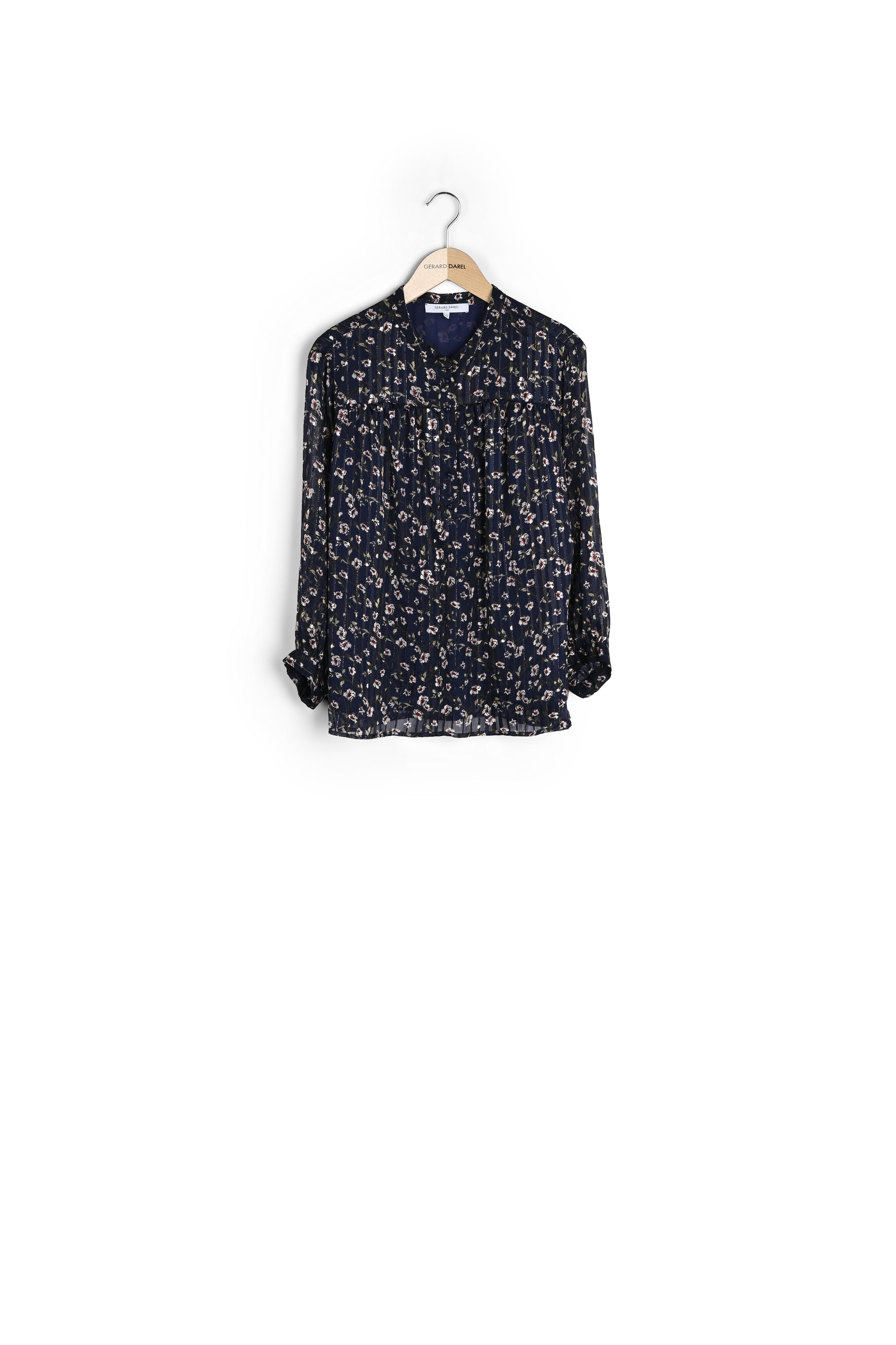 NILLA - Blouse façon mousseline avec Lurex Faume - seconde main