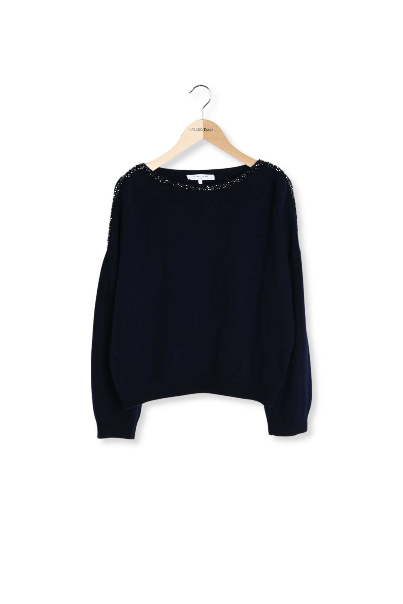 Pull ample en laine à strass - ESME Faume - seconde main