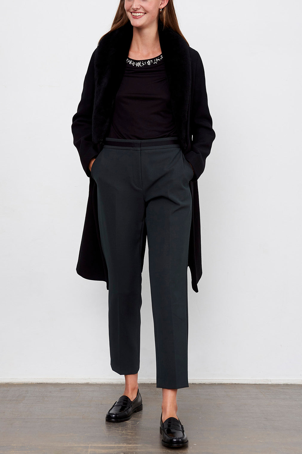 LEE - Pantalon 7/8 en crêpe Faume - seconde main