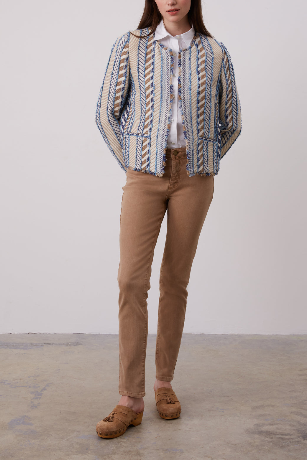 Veste en Tweed inspiration ethnique - NAHEMA Faume - seconde main