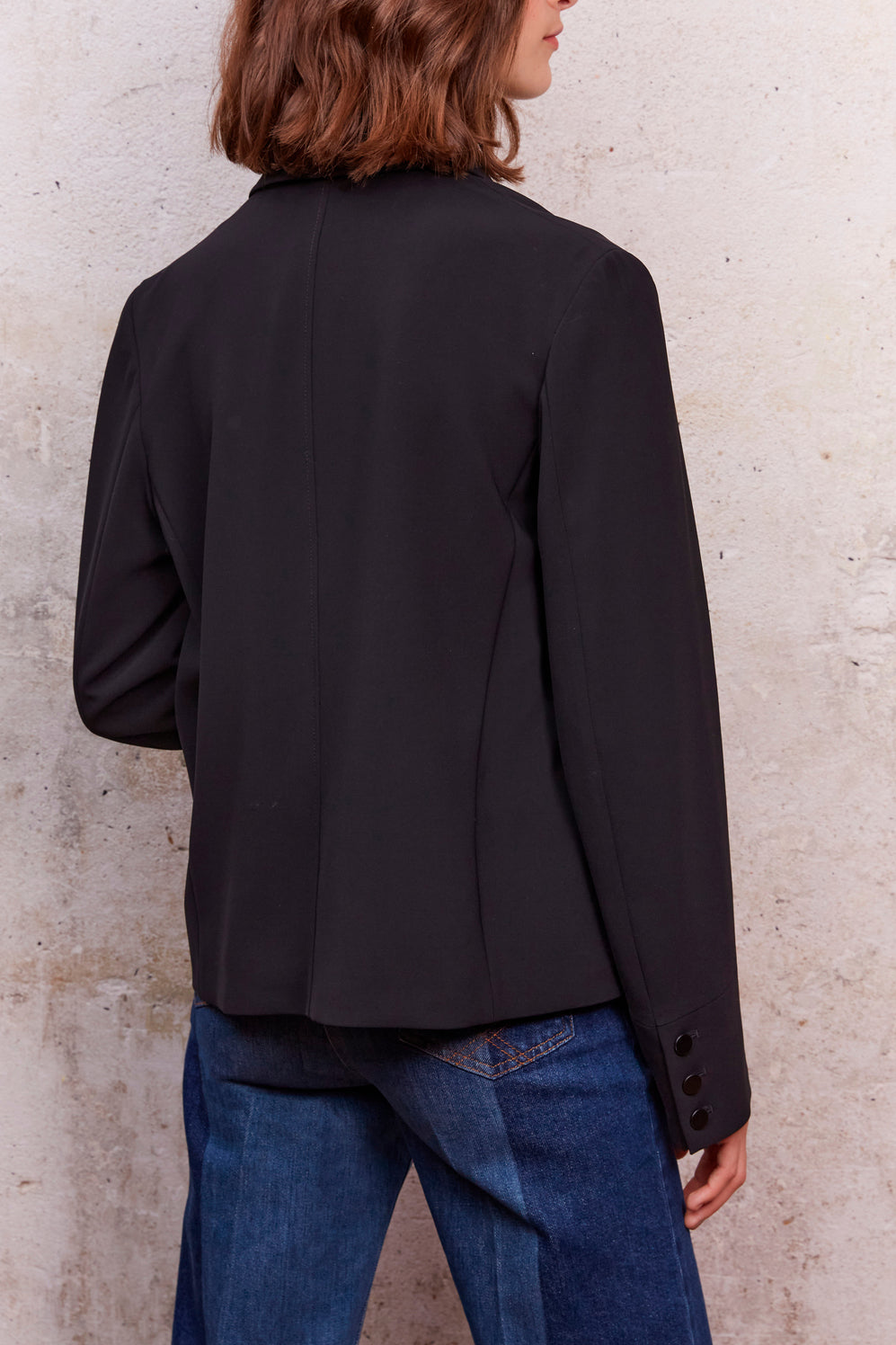 Veste courte en crêpe - BELLA Faume - seconde main