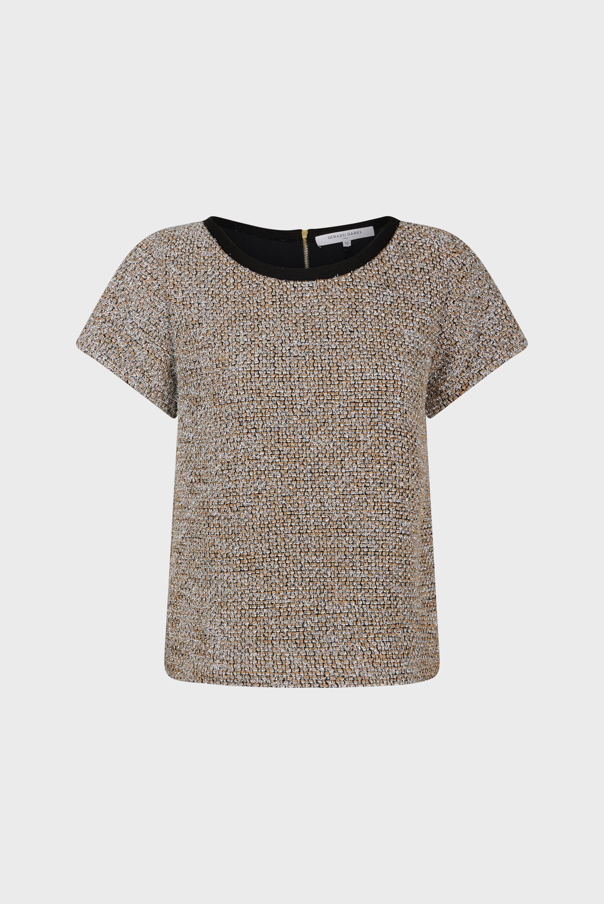 Top en tweed et lurex - CYBELE Faume - seconde main