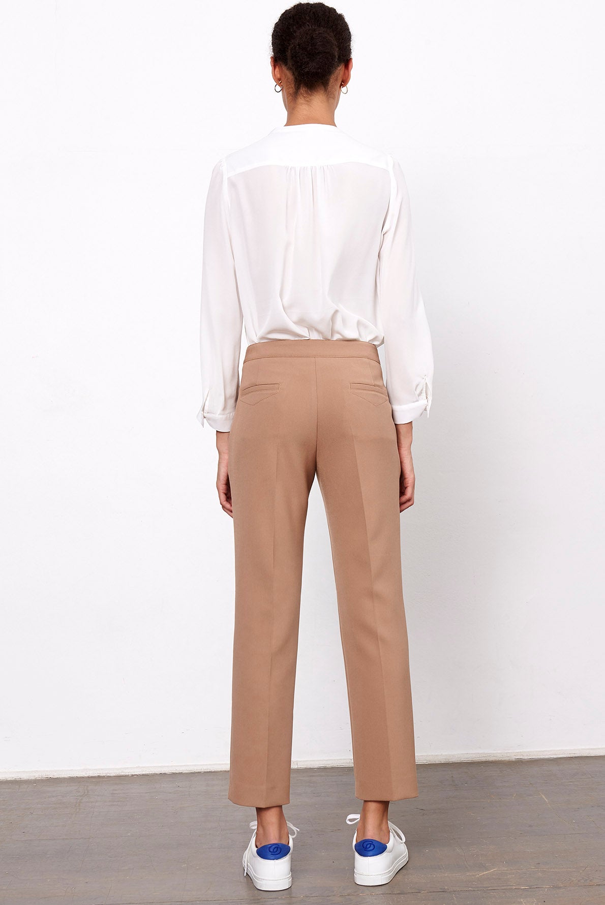 LYSON - Pantalon droit 7/8 en coton épais Faume - seconde main