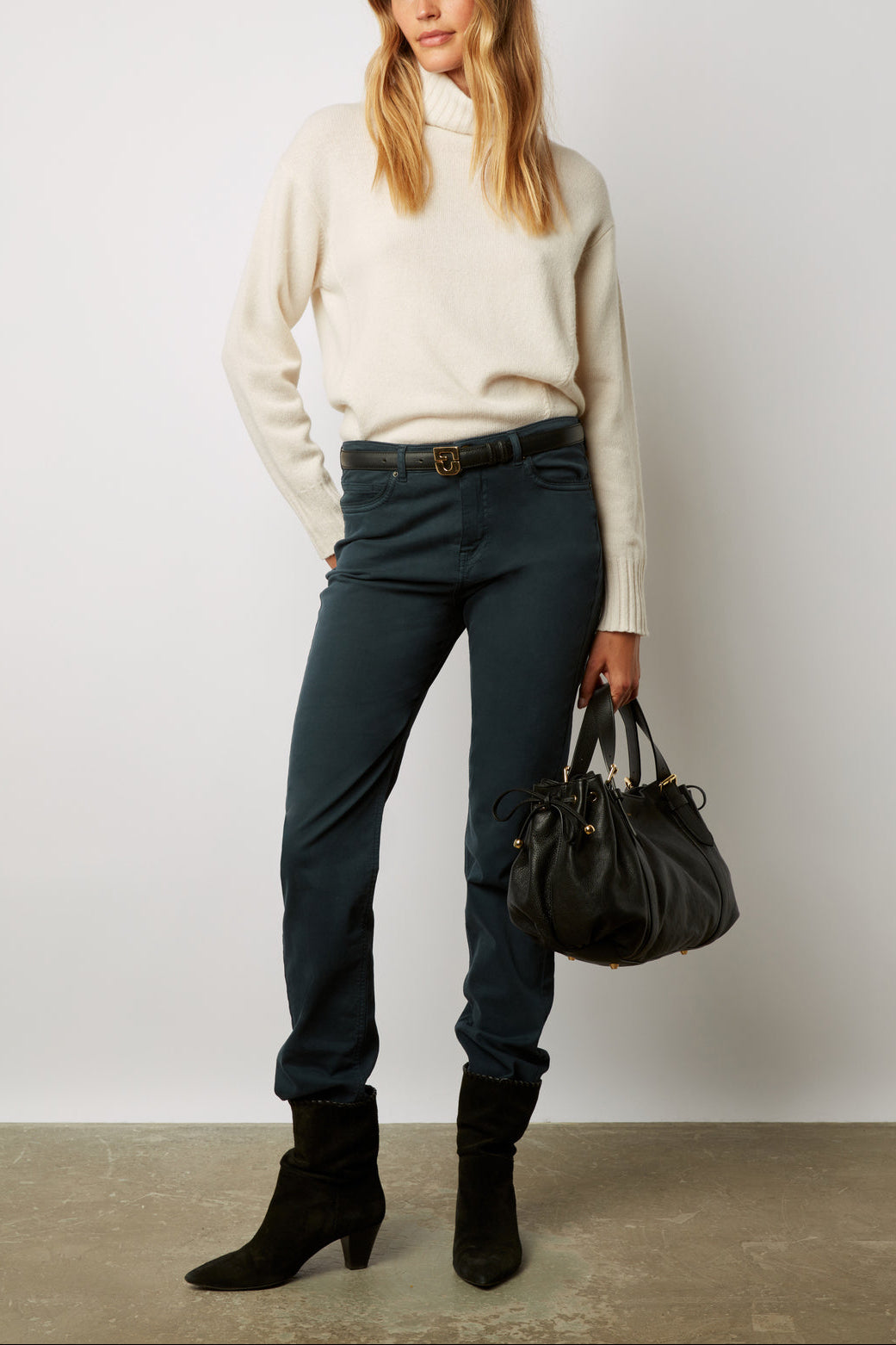 Jean slim en denim stretch - ELVINA Faume - seconde main