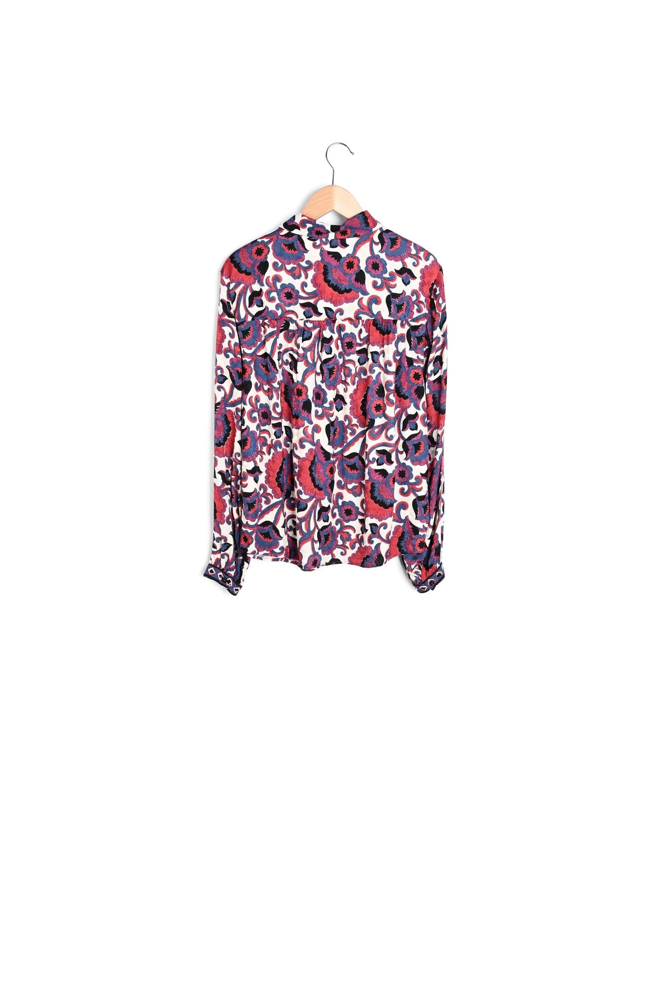 Chemise imprimée en satin - BENILDE Faume - seconde main