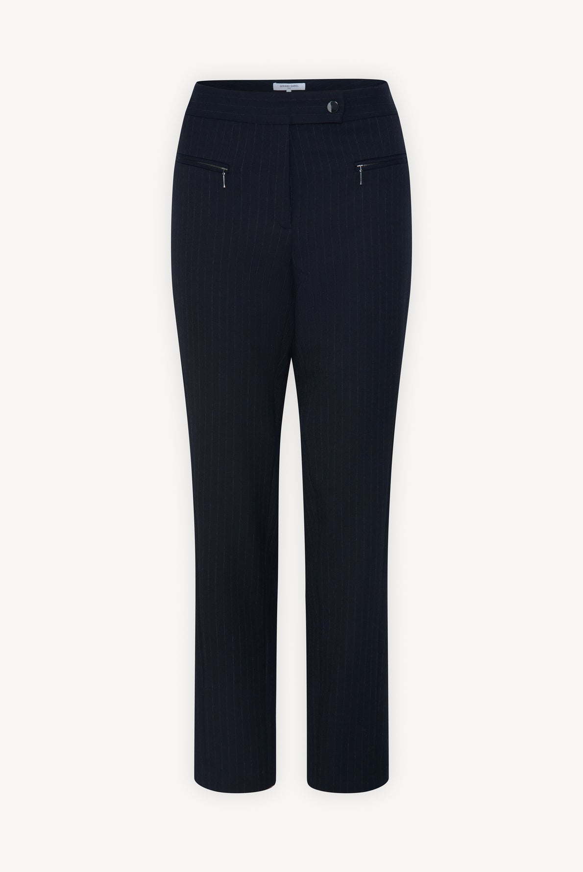 Pantalon droit Stretch avec poches zippées - EMIL Faume - seconde main