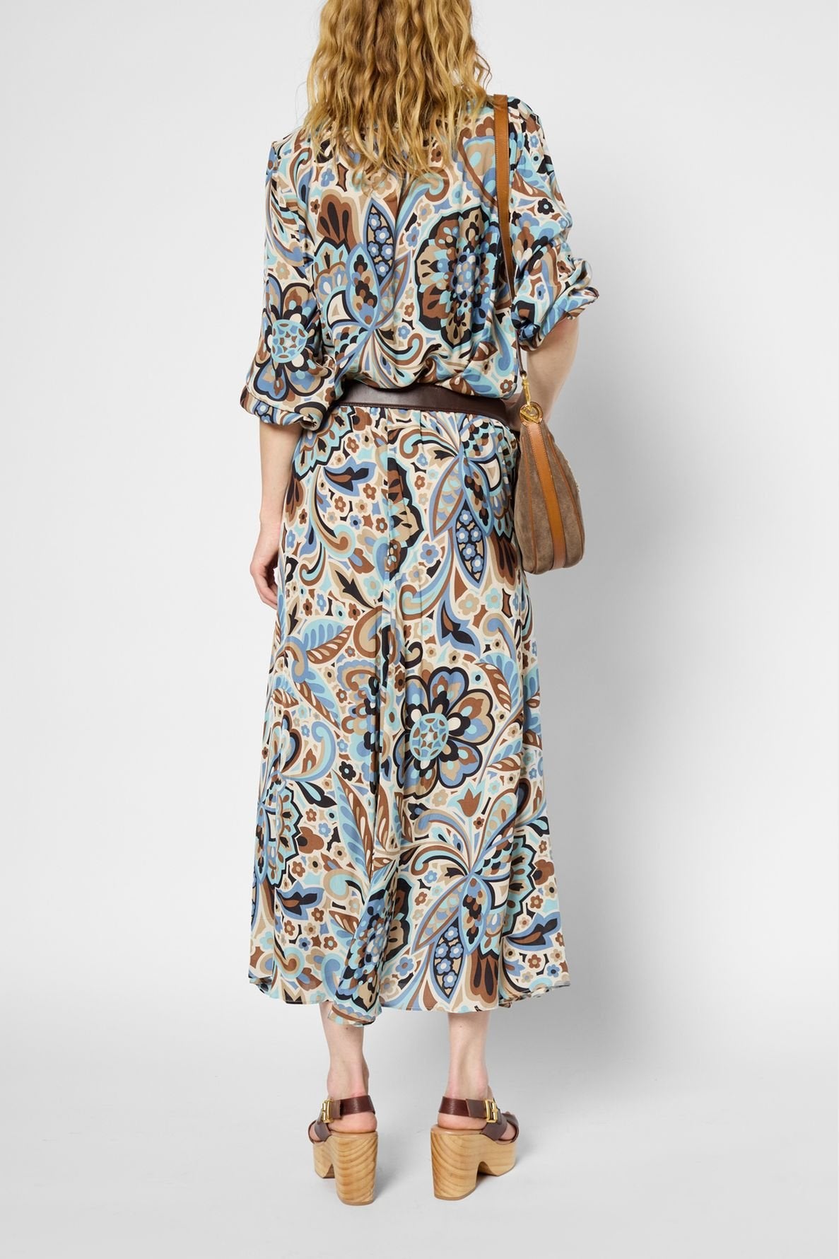 Jupe midi à fleurs vintage - VANESSA Faume - seconde main