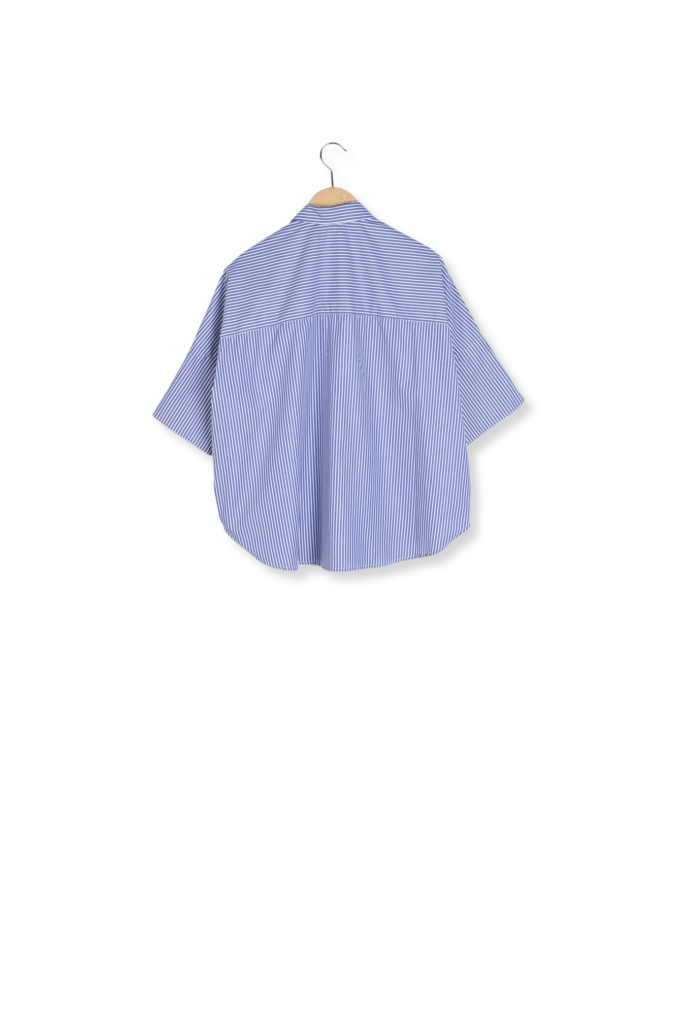 Chemise oversize en popeline rayée - USIS Faume - seconde main