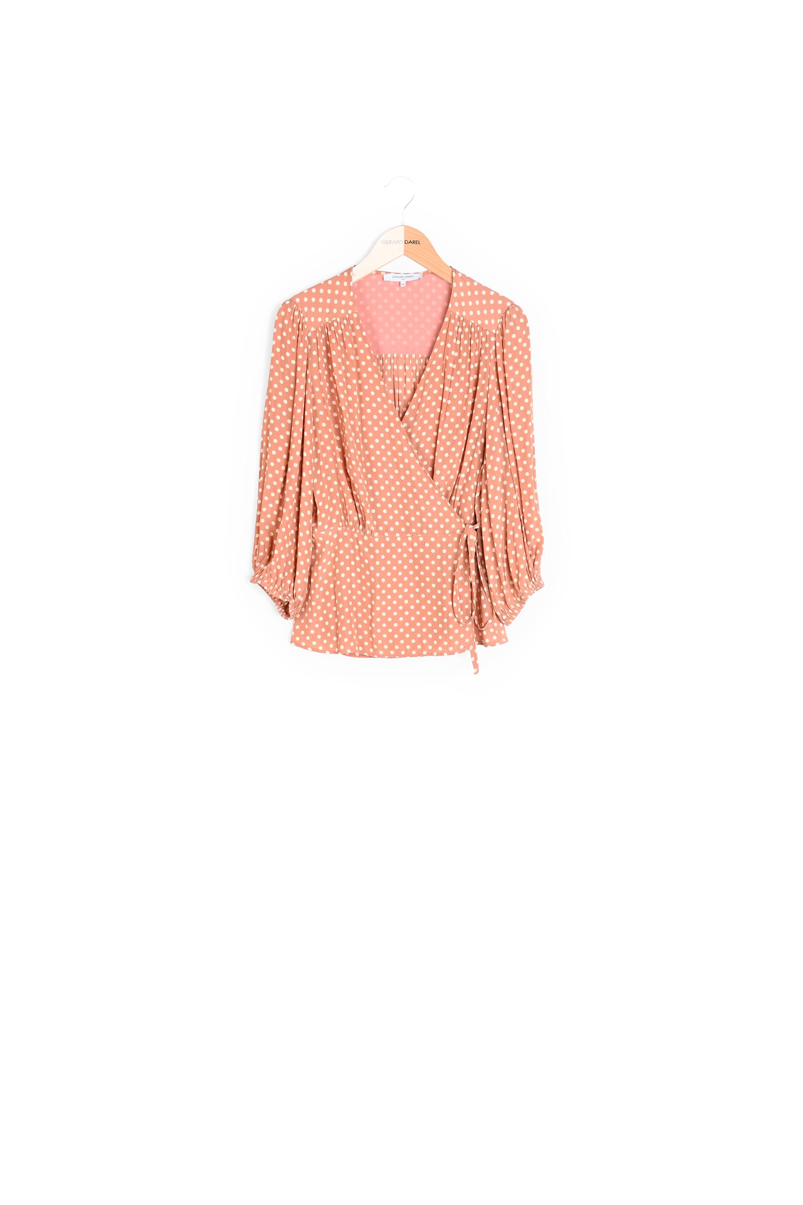 NOLWENN - Top à pois et manches ballons Faume - seconde main