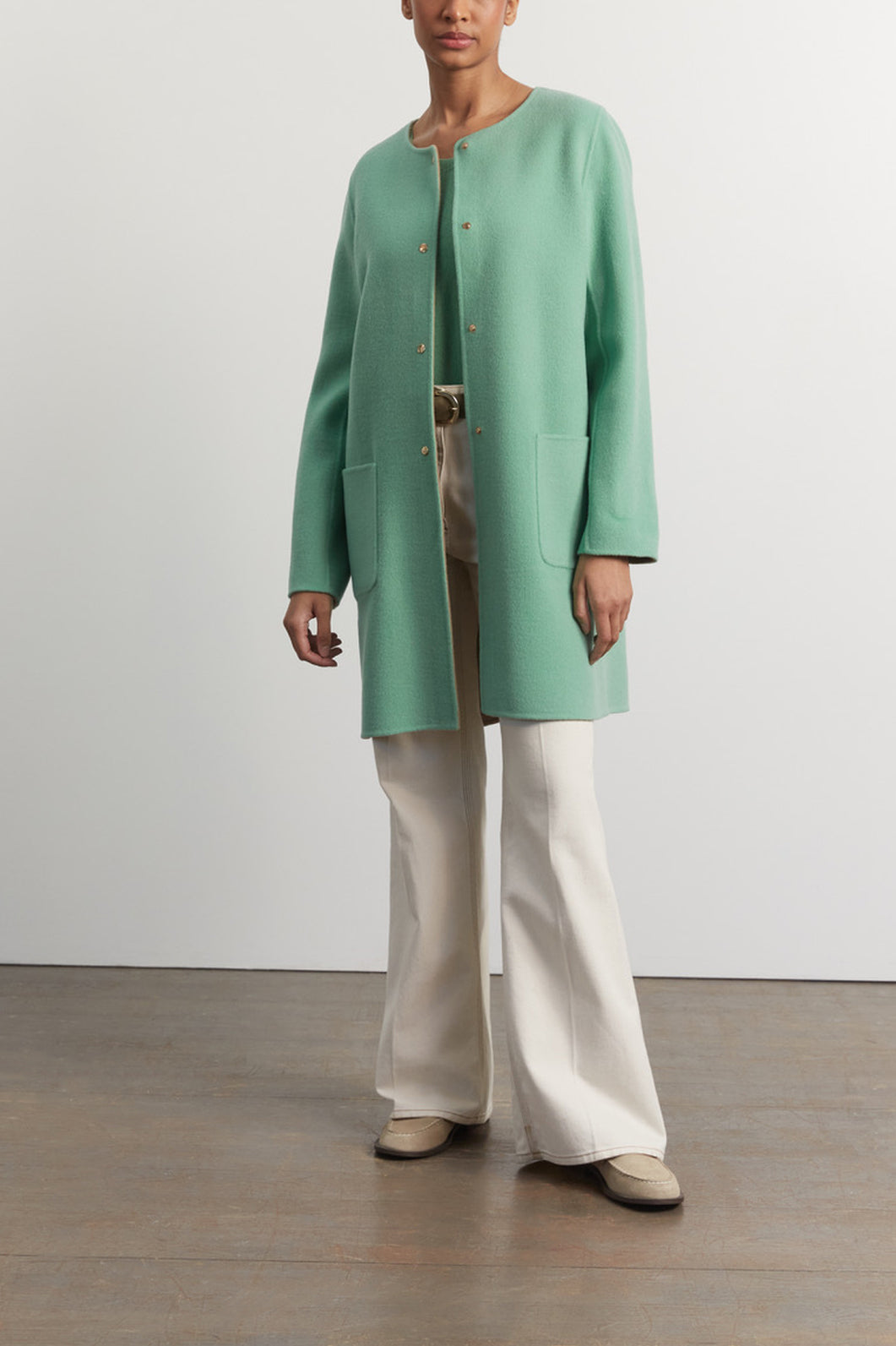 Manteau réversible en laine fine - SAILOR Faume - seconde main