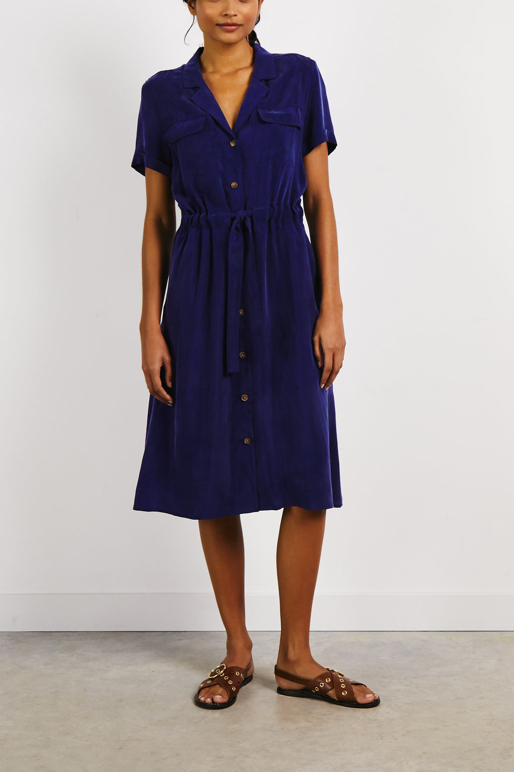 Robe chemise à manches courtes - JUSTINE Faume - seconde main