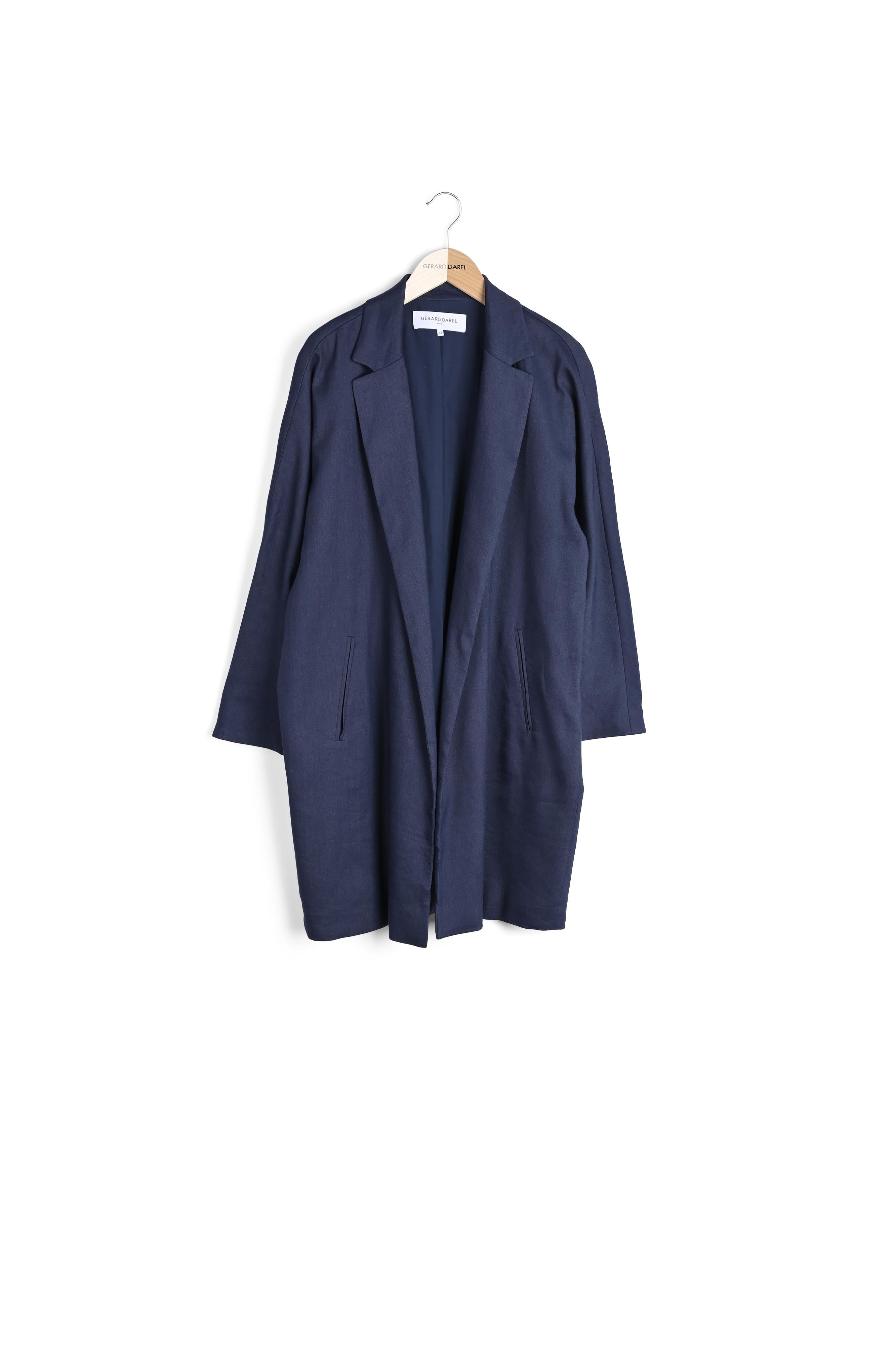 RINA - Manteau oversize en lin Faume - seconde main