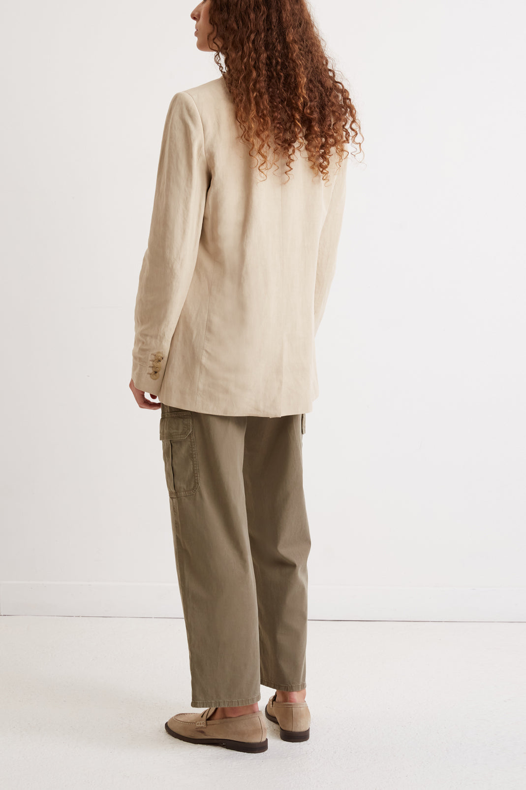 Veste de tailleur en lin mélangé - NATHIS Faume - seconde main