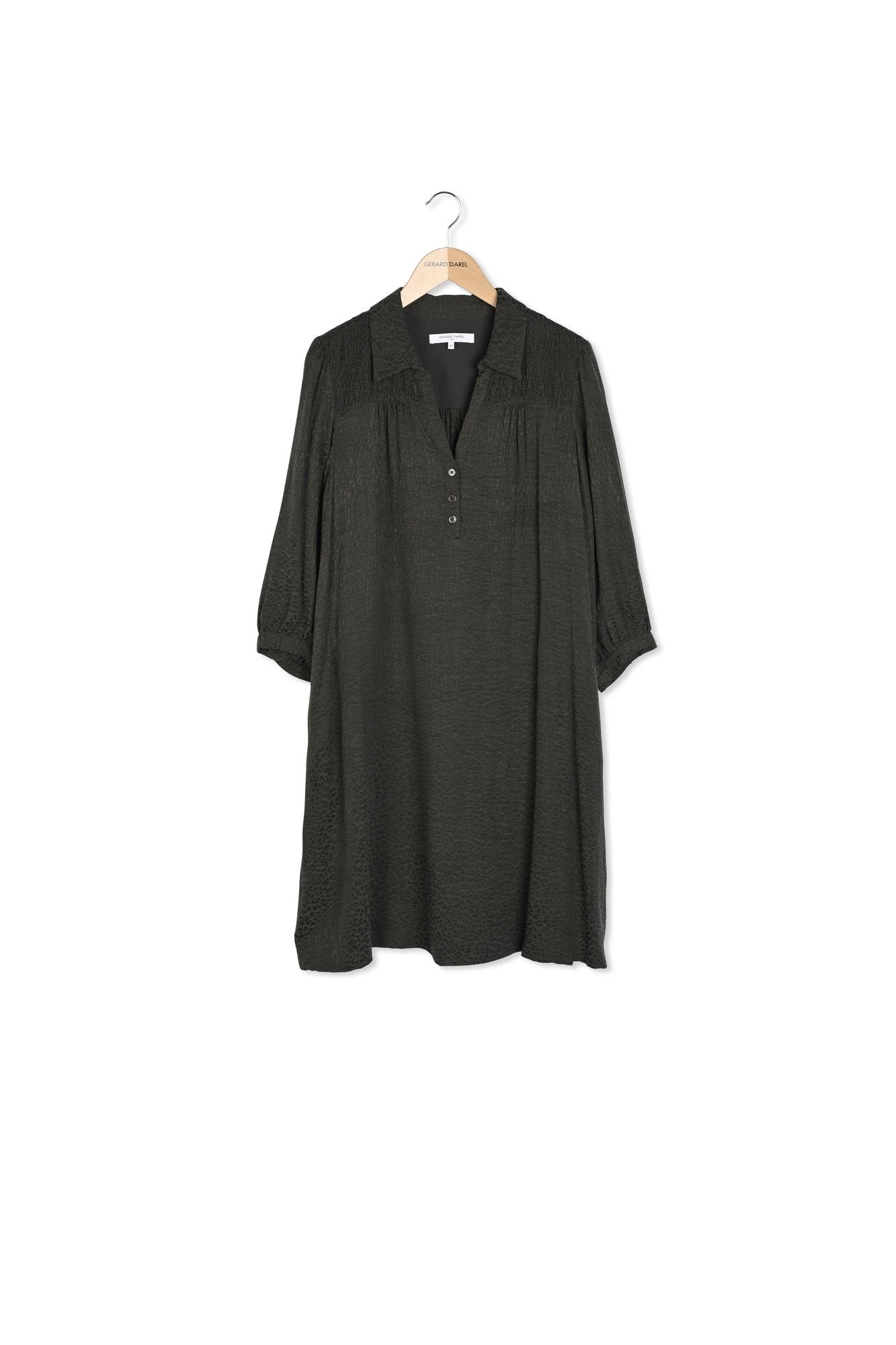 Robe soyeuse avec motif léopard ton sur ton - JANELLE Faume - seconde main