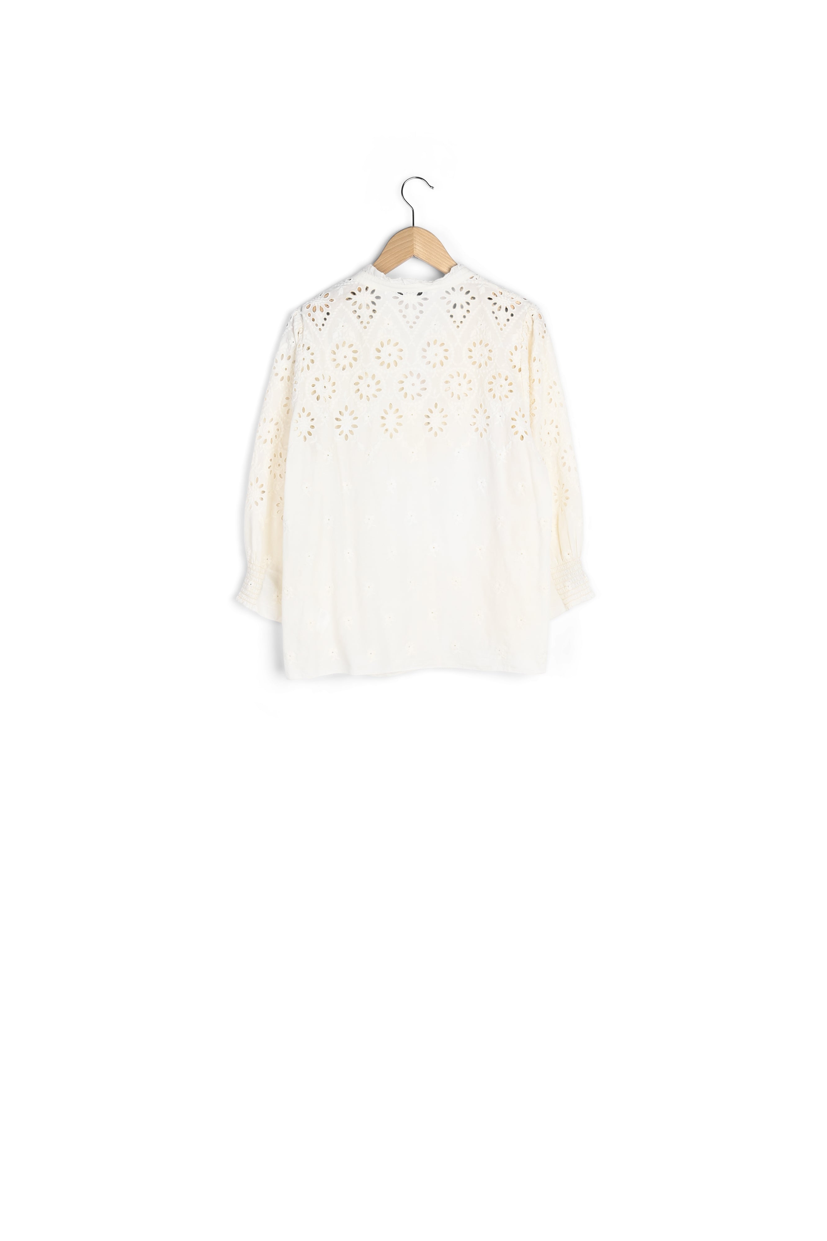 NEEL - blouse en coton et broderie anglaise Faume - seconde main