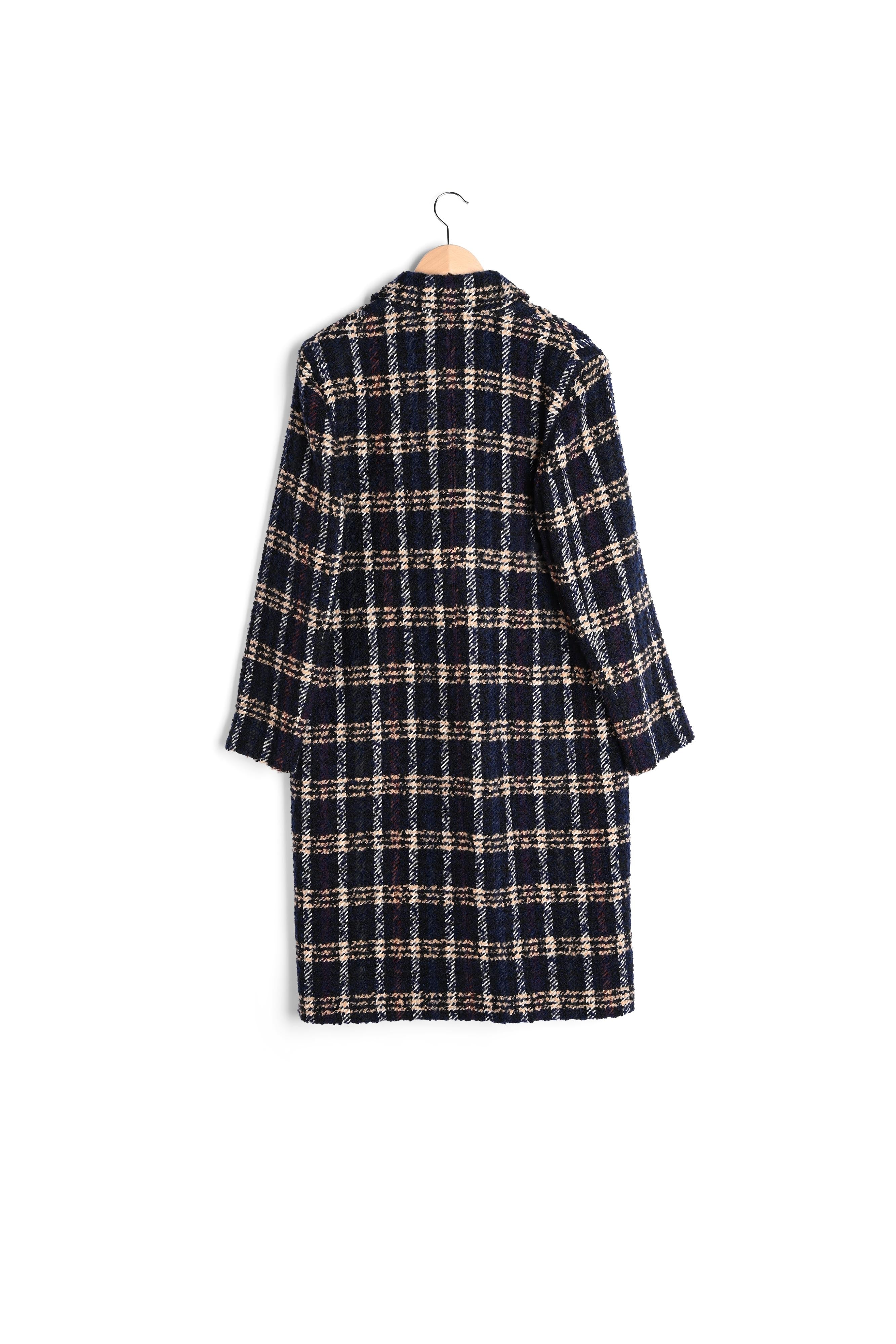 Sylvia - Manteau à carreaux Faume - seconde main