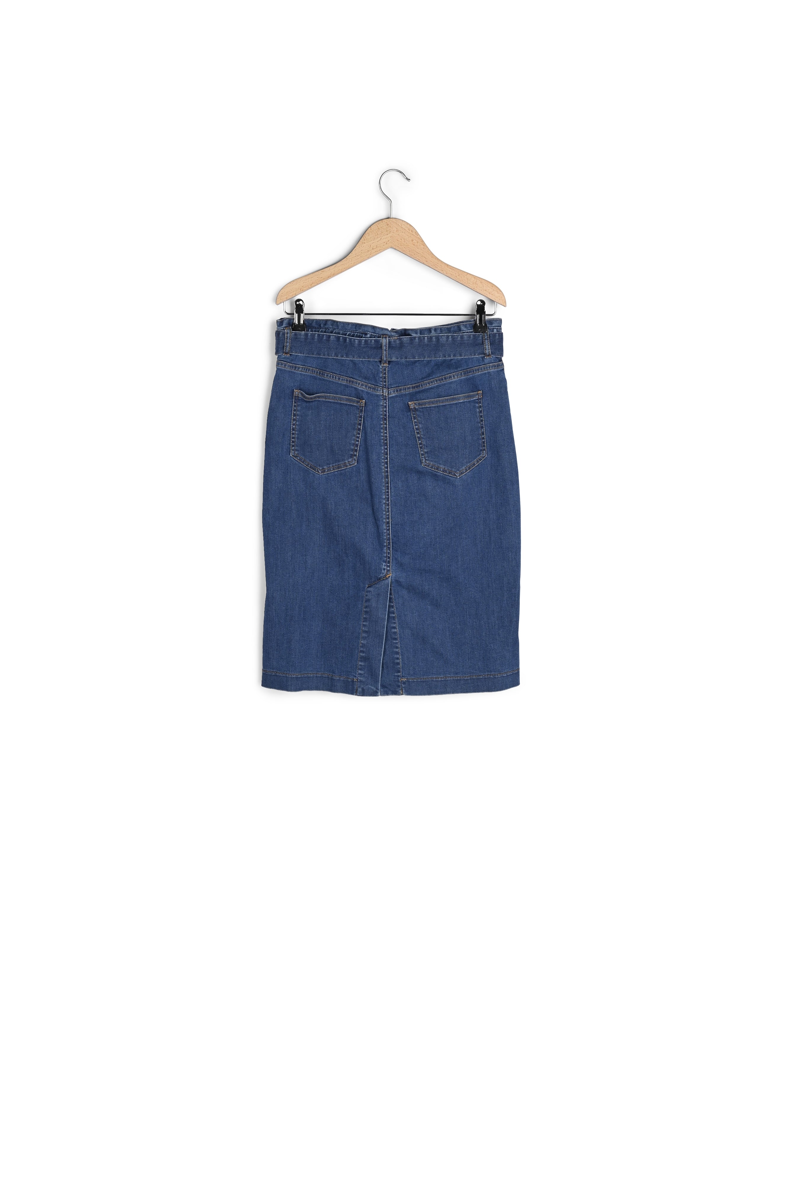 Jupe droite en denim - BIARITZ Faume - seconde main