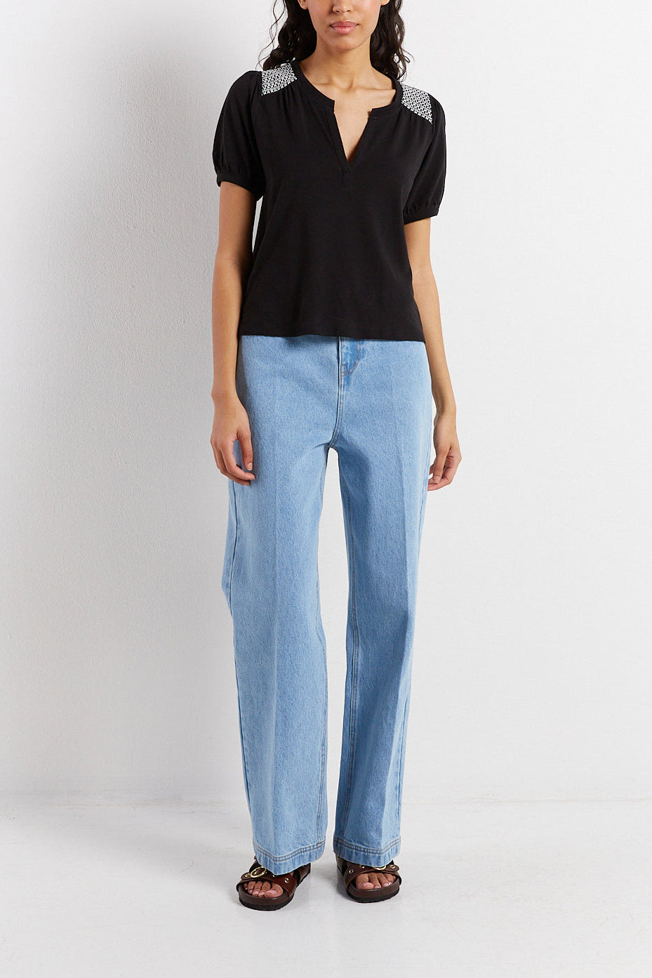 Tee-shirt en lin et coton - ANAE Faume - seconde main