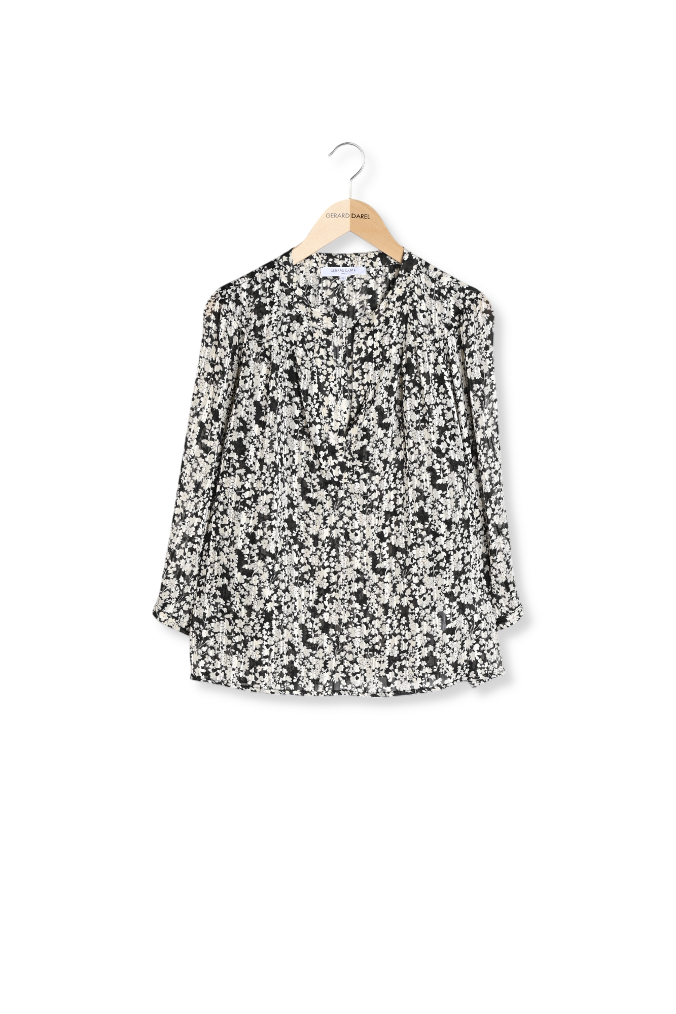 Blouse en mousseline à fleurs - COCO Faume - seconde main