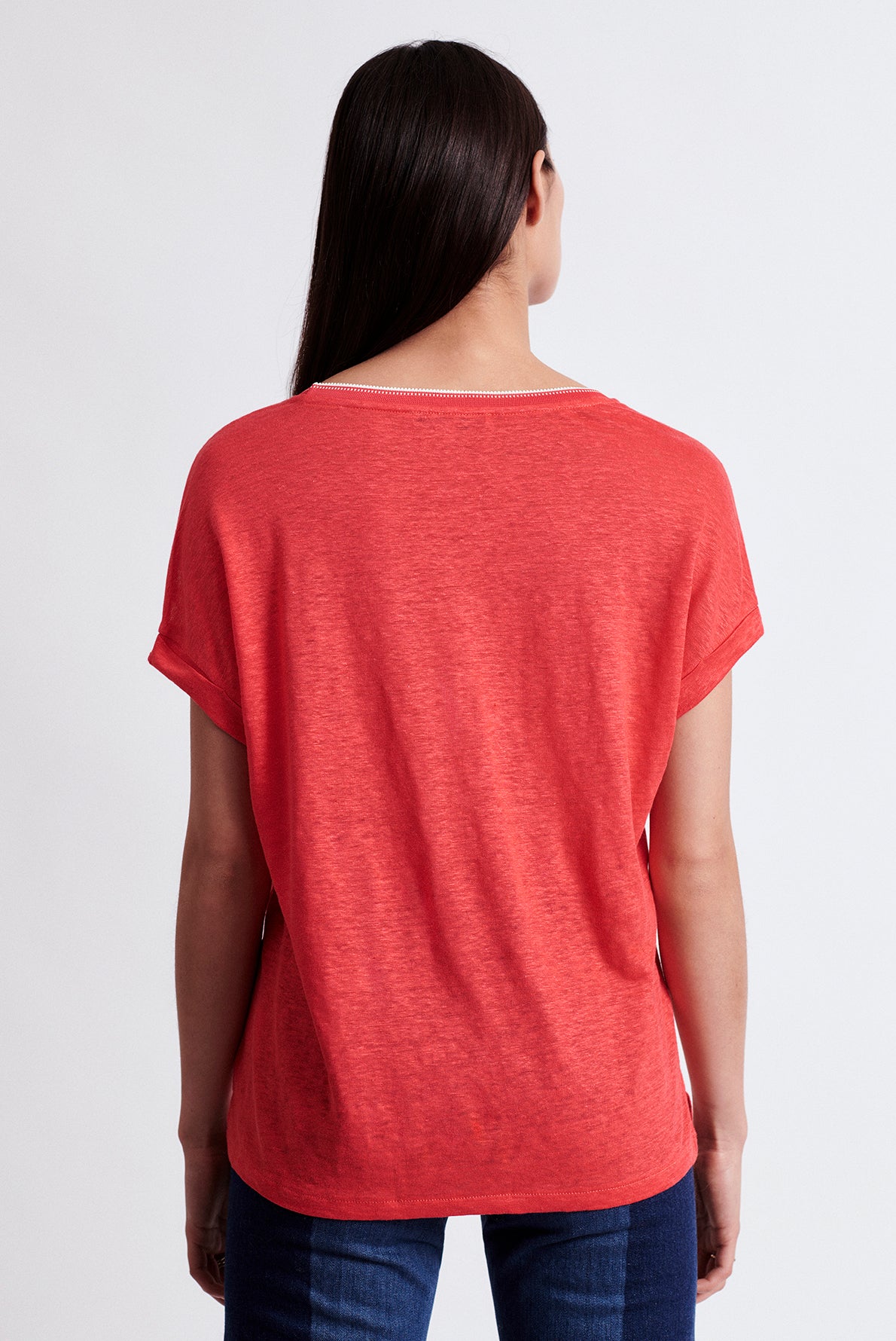 JEMMA - Tee-shirt oversize en lin Faume - seconde main