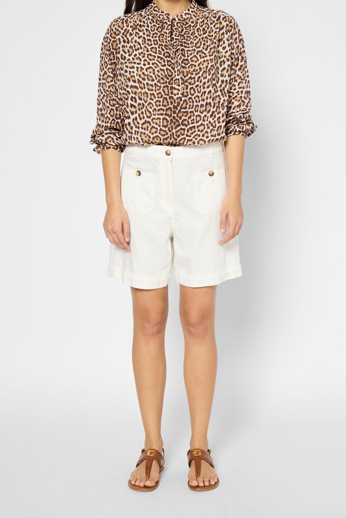 Short blanc à poches Faume - seconde main