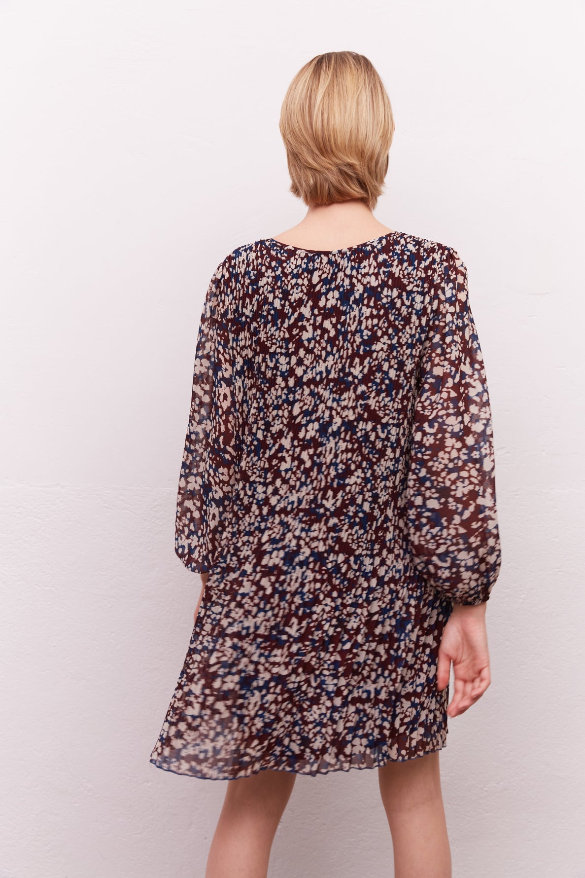 Robe imprimée et plissée - JAYA Faume - seconde main