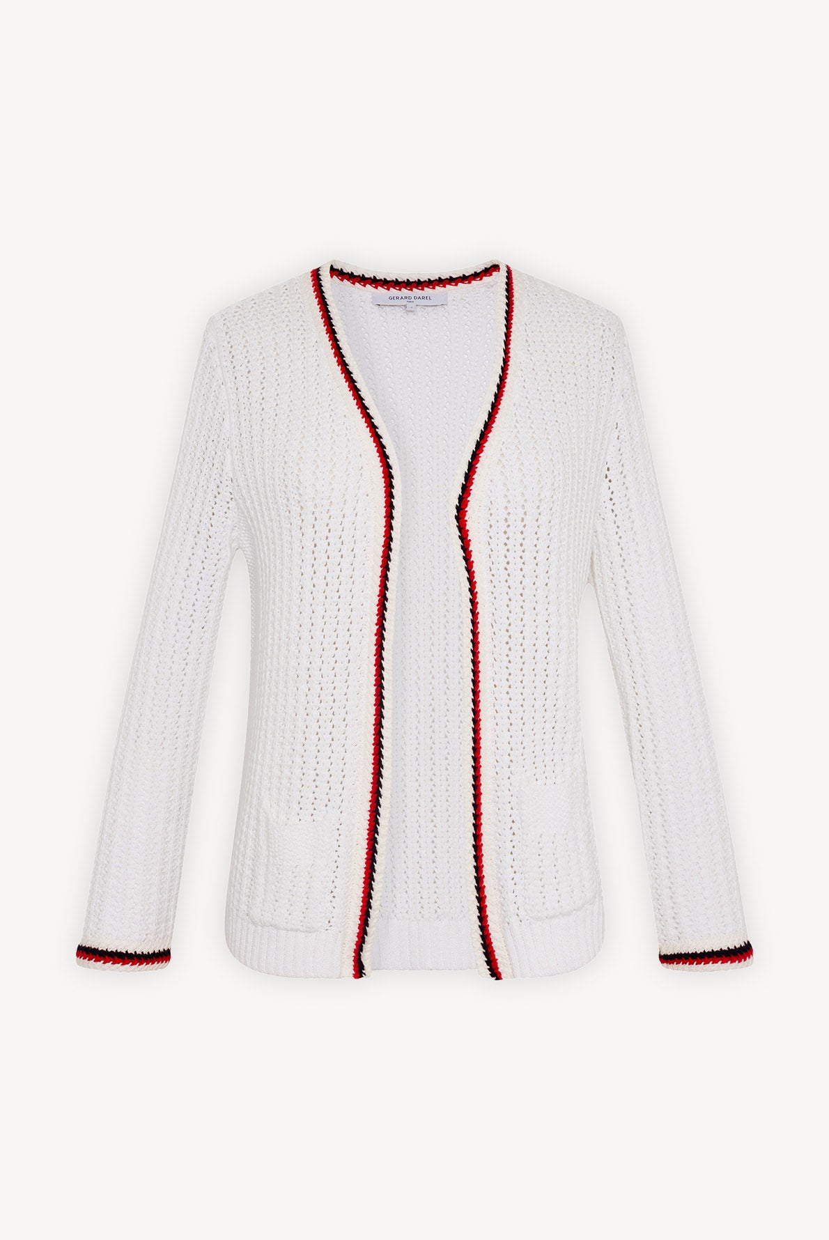 ENGIE - Cardigan en coton et détails en contraste Faume - seconde main