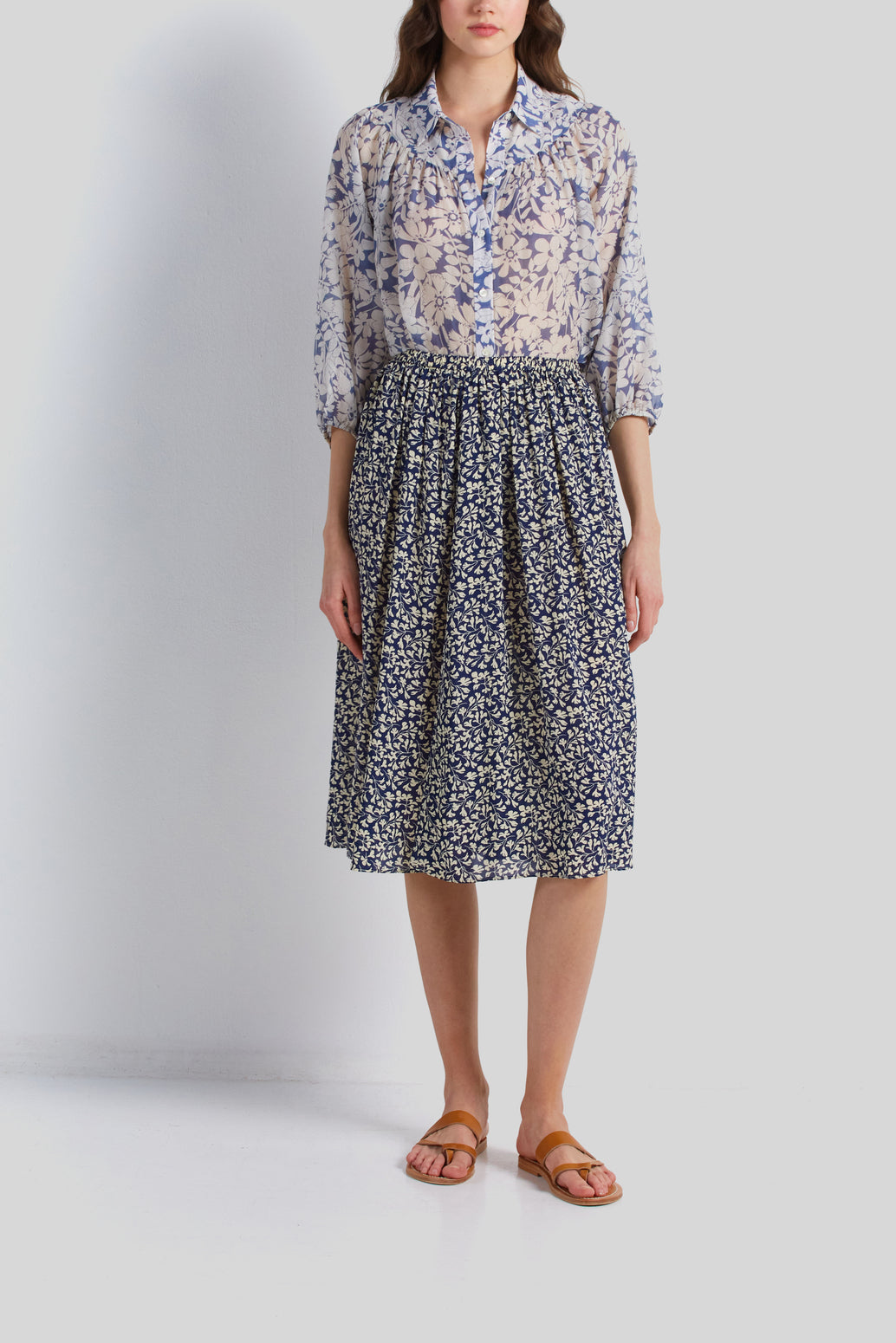 Jupe à motif allover - BIANKA Faume - seconde main