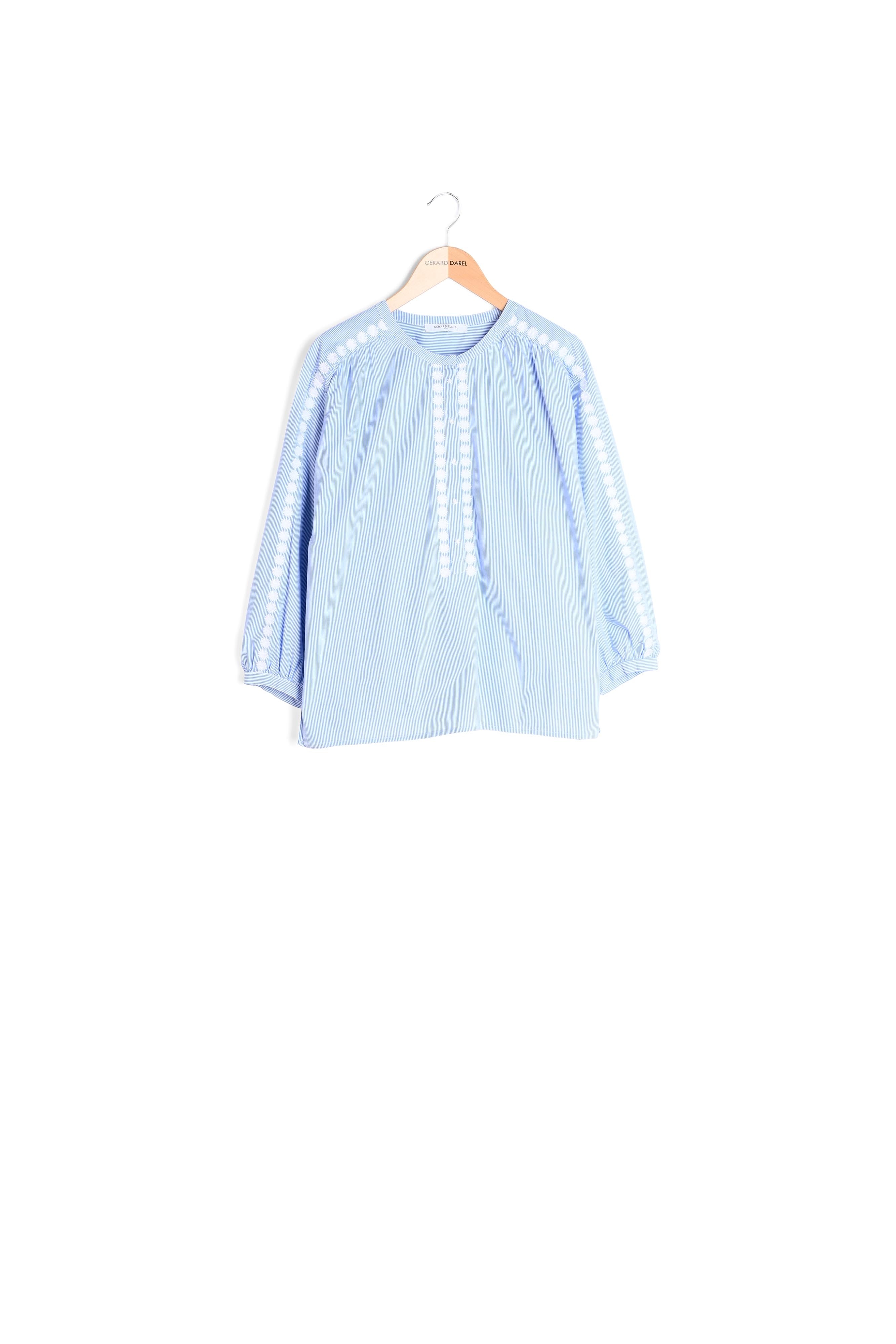 NATTALINA - Blouse en coton avec broderies Faume - seconde main