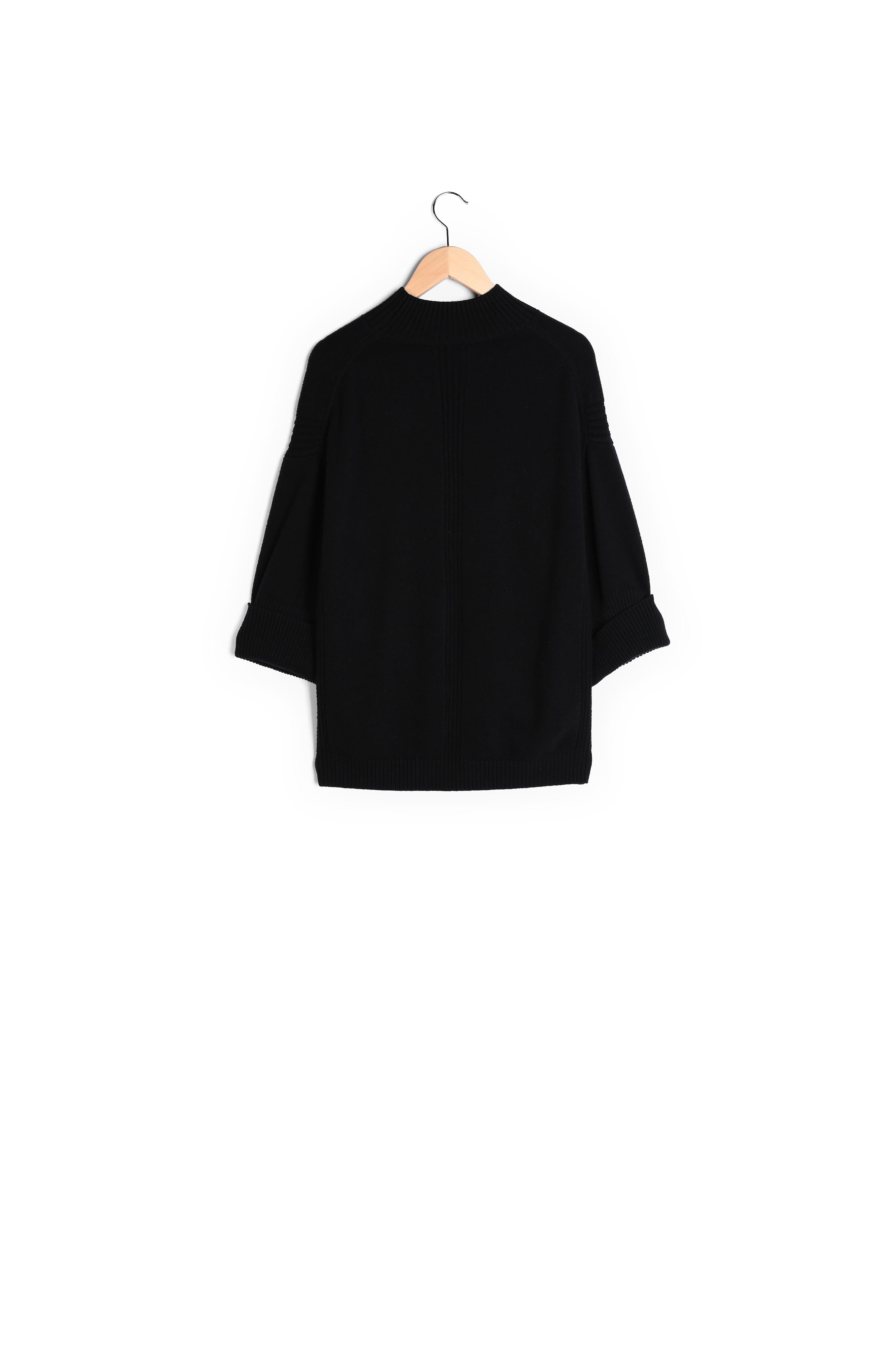 Pull ample à col montant en laine - LAZARINE Faume - seconde main