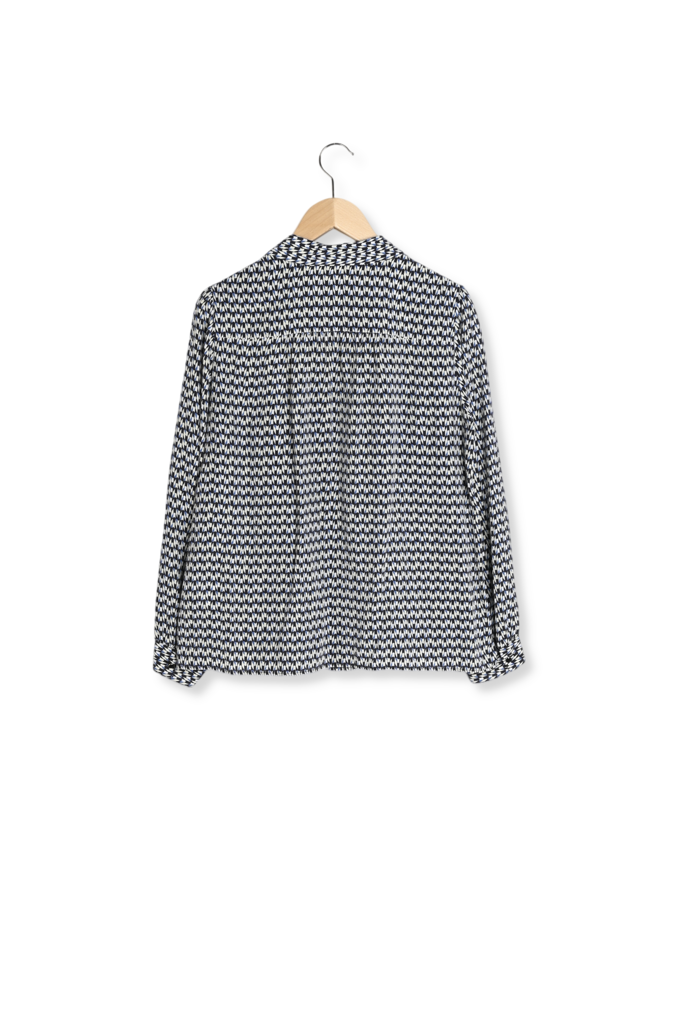 Angelica - Chemise en soie à imprimé géométrique Faume - seconde main