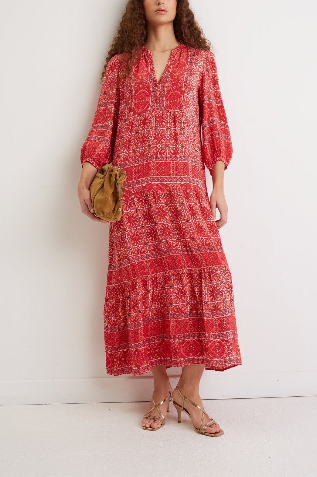 Robe longue motif ethnique - JALMAIN Faume - seconde main