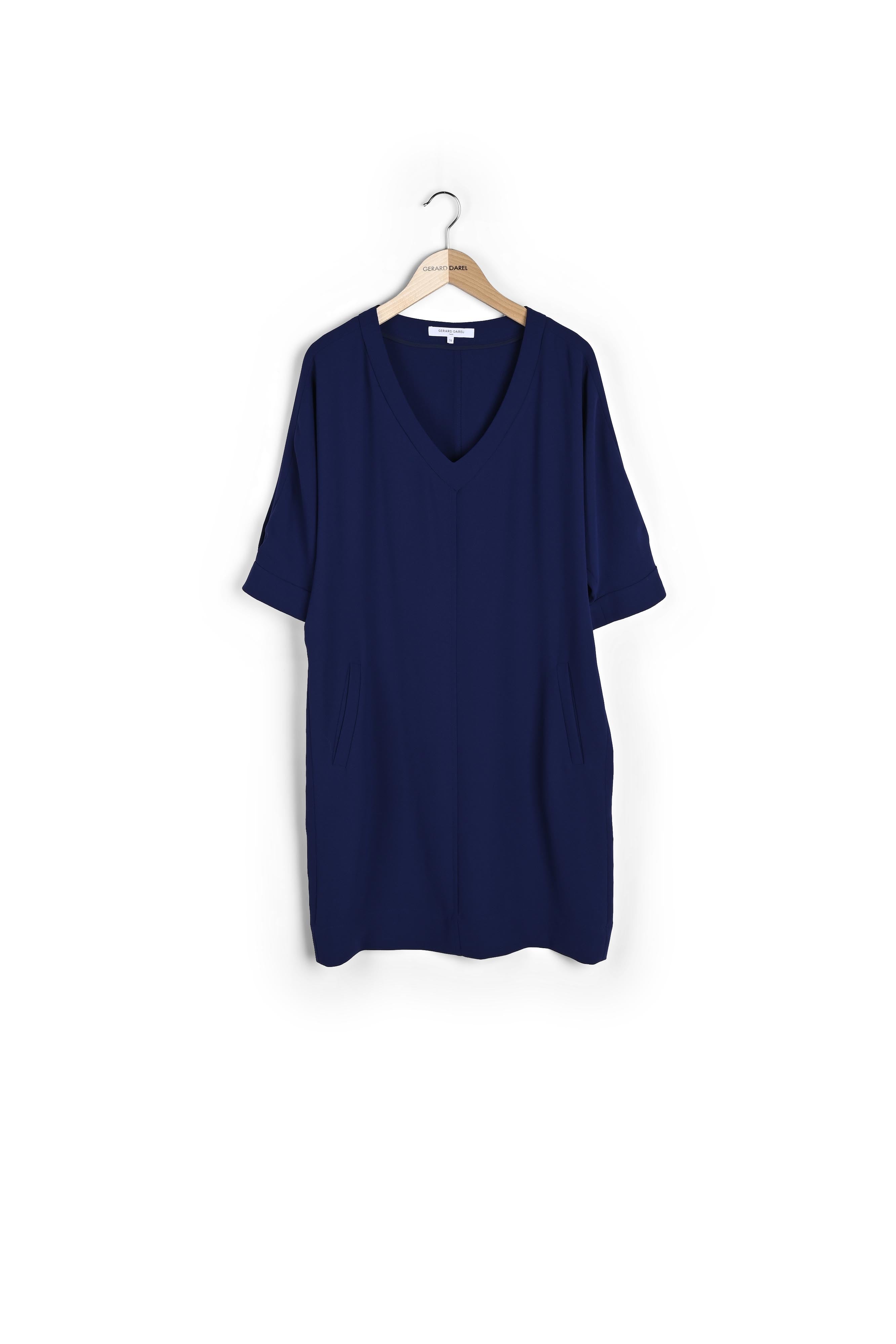 SIRIA - Robe loose en crêpe Faume - seconde main