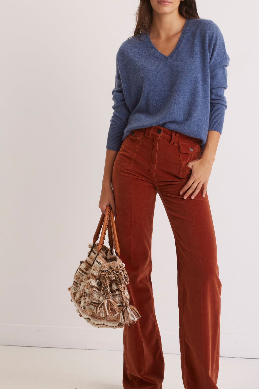 Pull V en cachemire - LINA Faume - seconde main