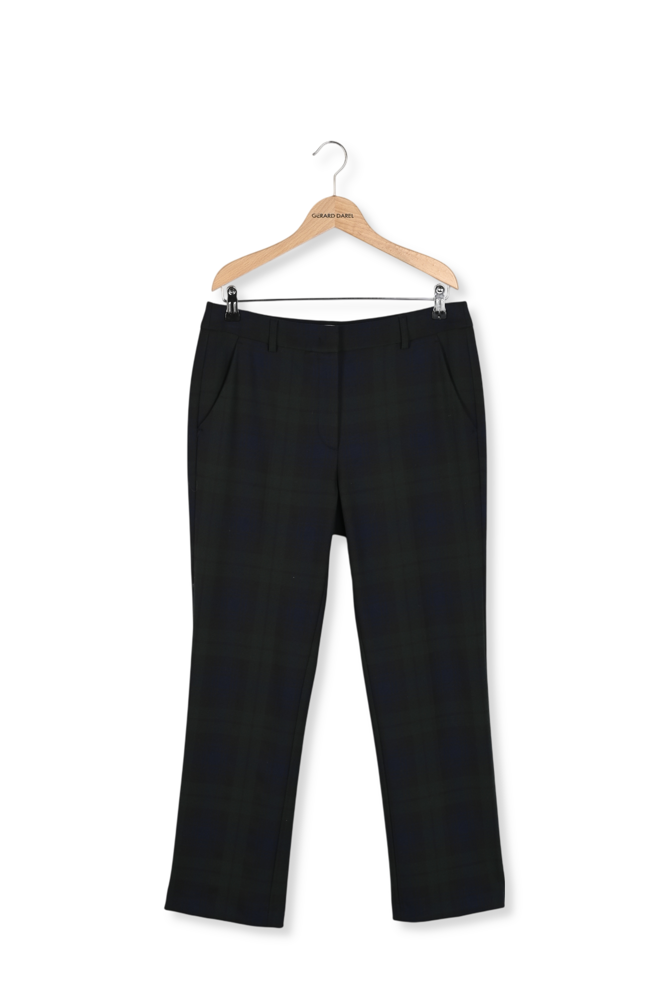Pantalon droit en tartan - ELIZ Faume - seconde main