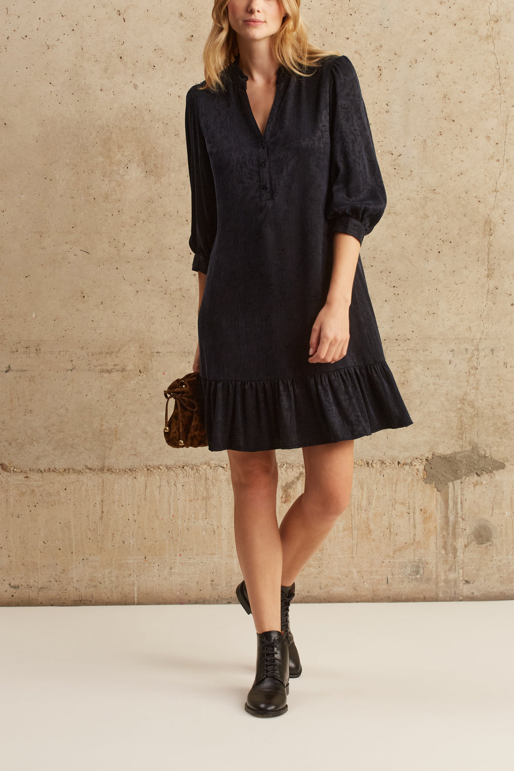 Robe droite en jacquard - JORDANA Faume - seconde main