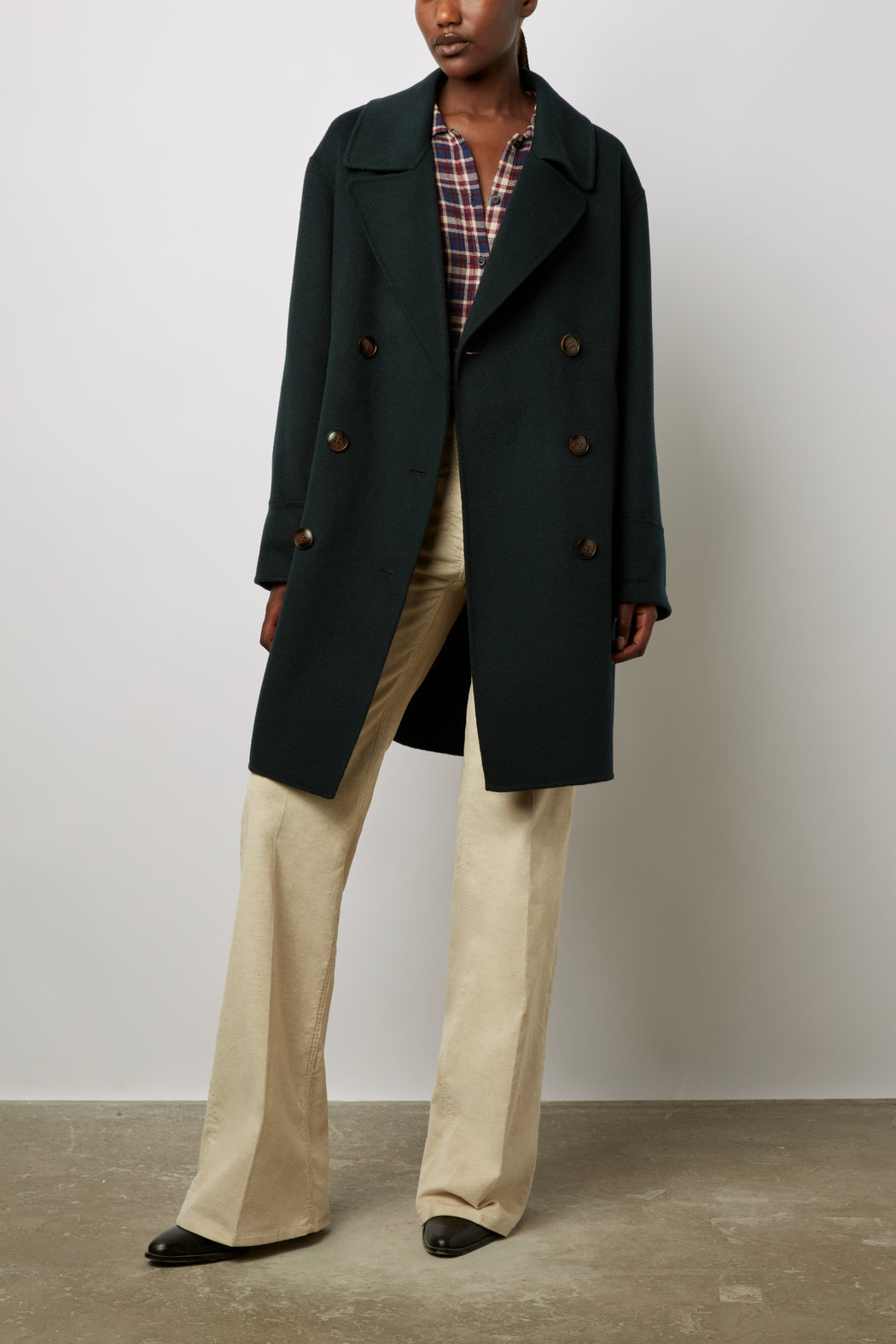 Caban long en laine - SATHEEN Faume - seconde main