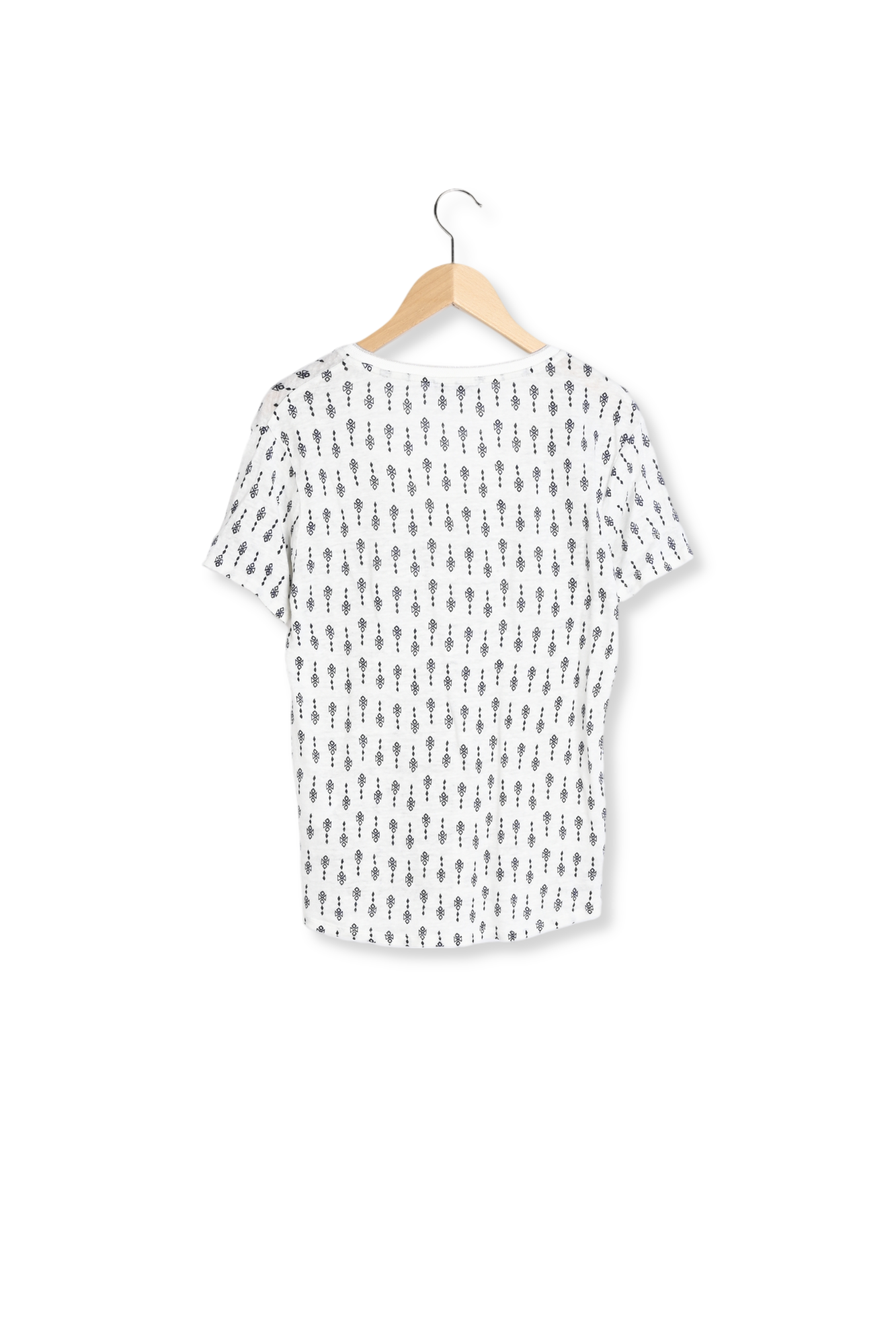 JERIEL - Tee-shirt en lin à imprimé fantaisie Faume - seconde main