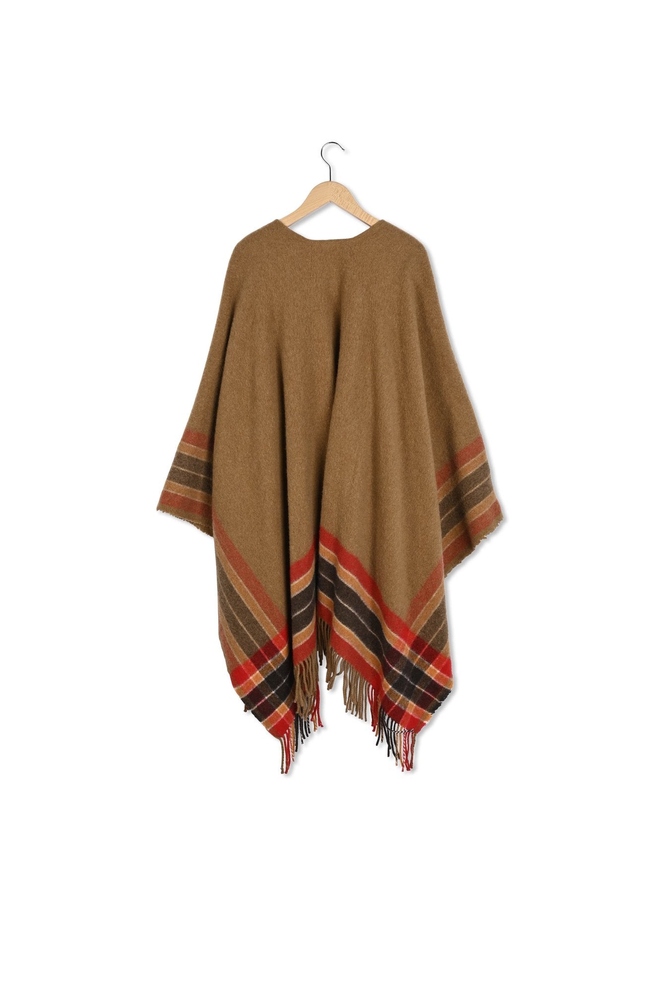 Poncho rayé en laine mélangée - GEENA Faume - seconde main