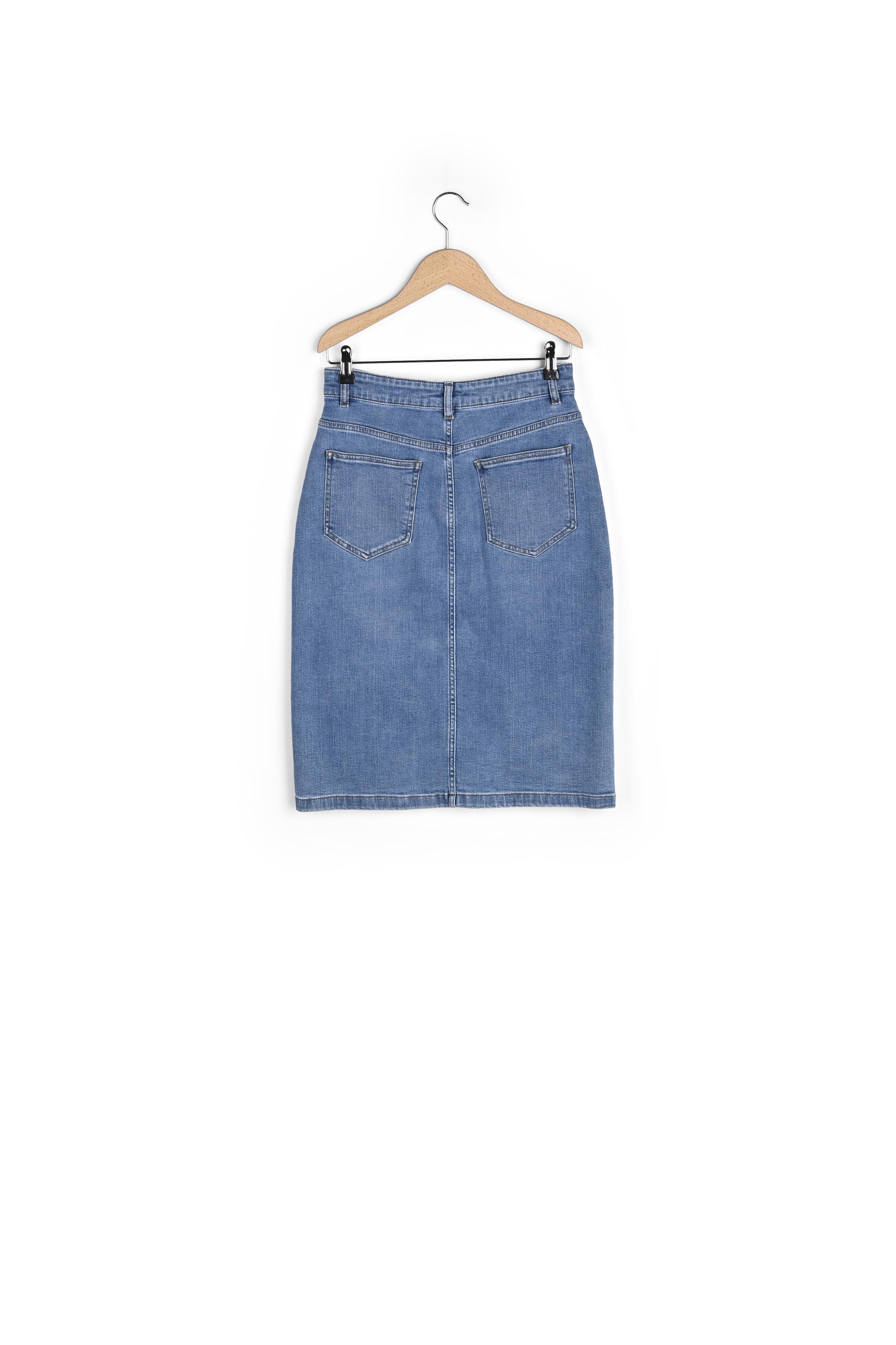 Jupe droite en jean - BAMBOU Faume - seconde main