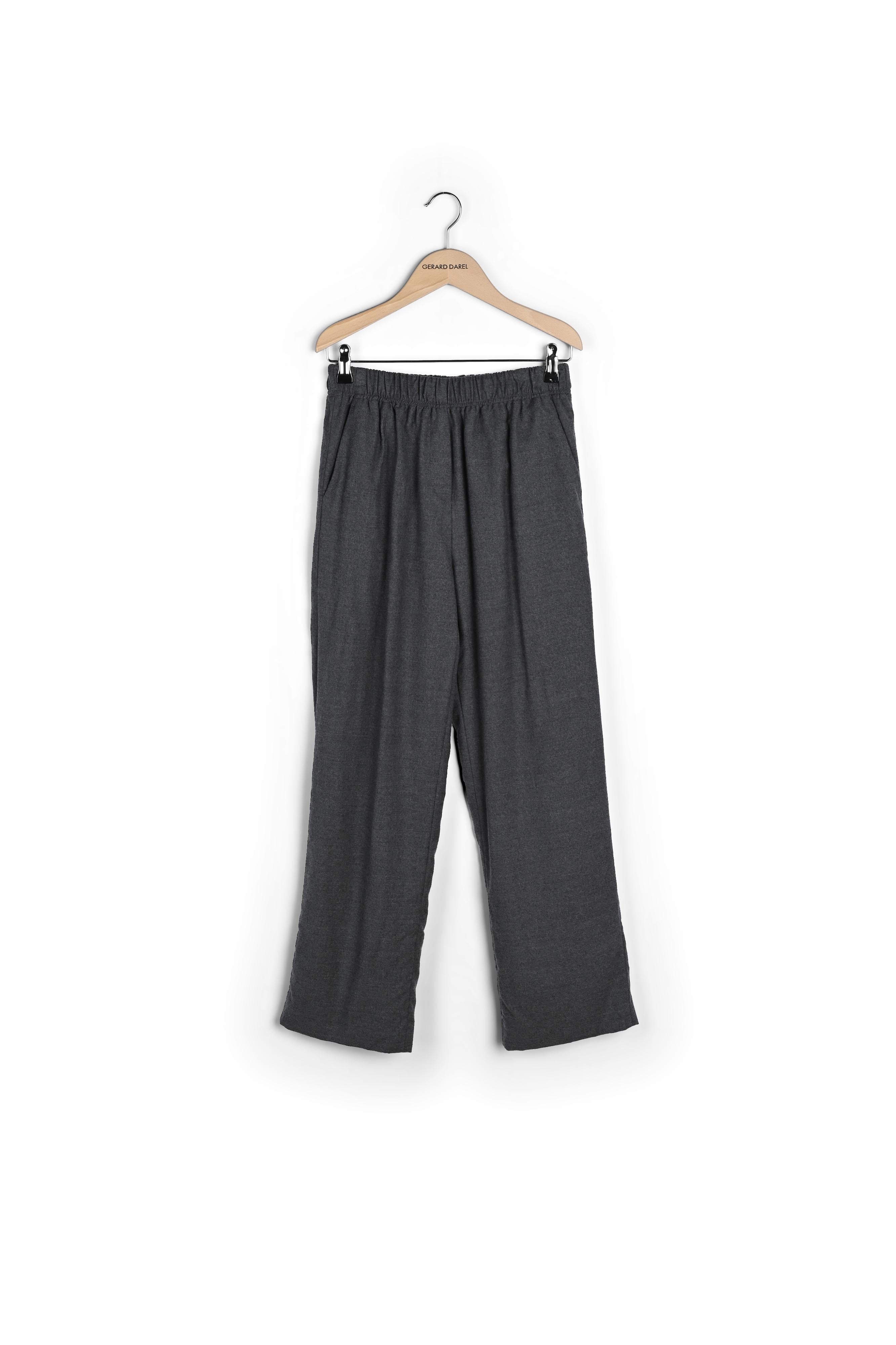Pantalon tailleur décontracté en flanelle - ELISA Faume - seconde main