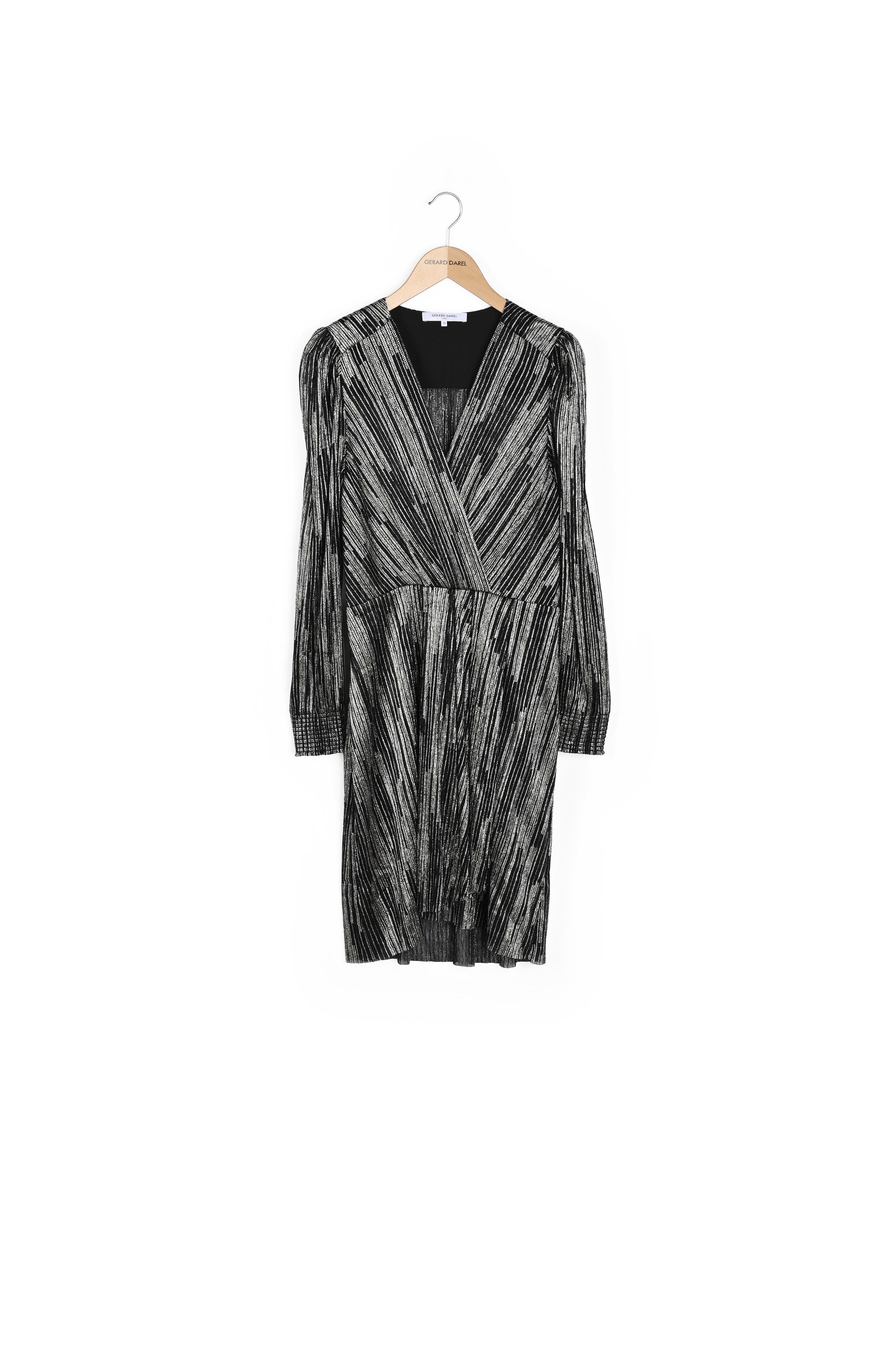 Robe de soirée en lurex bicolore - JUSTIN Faume - seconde main