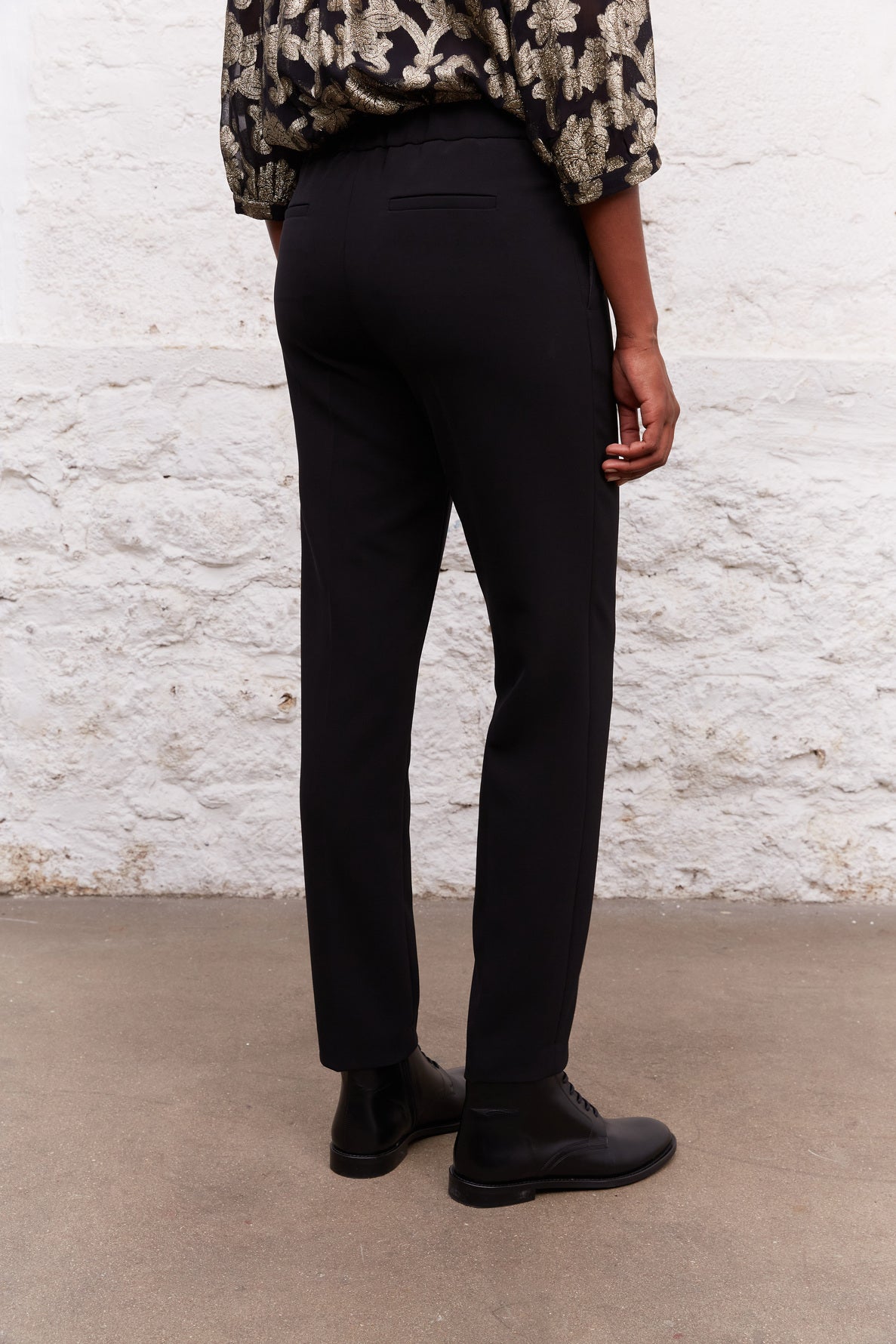 Pantalon droit en crêpe - Lucia Faume - seconde main