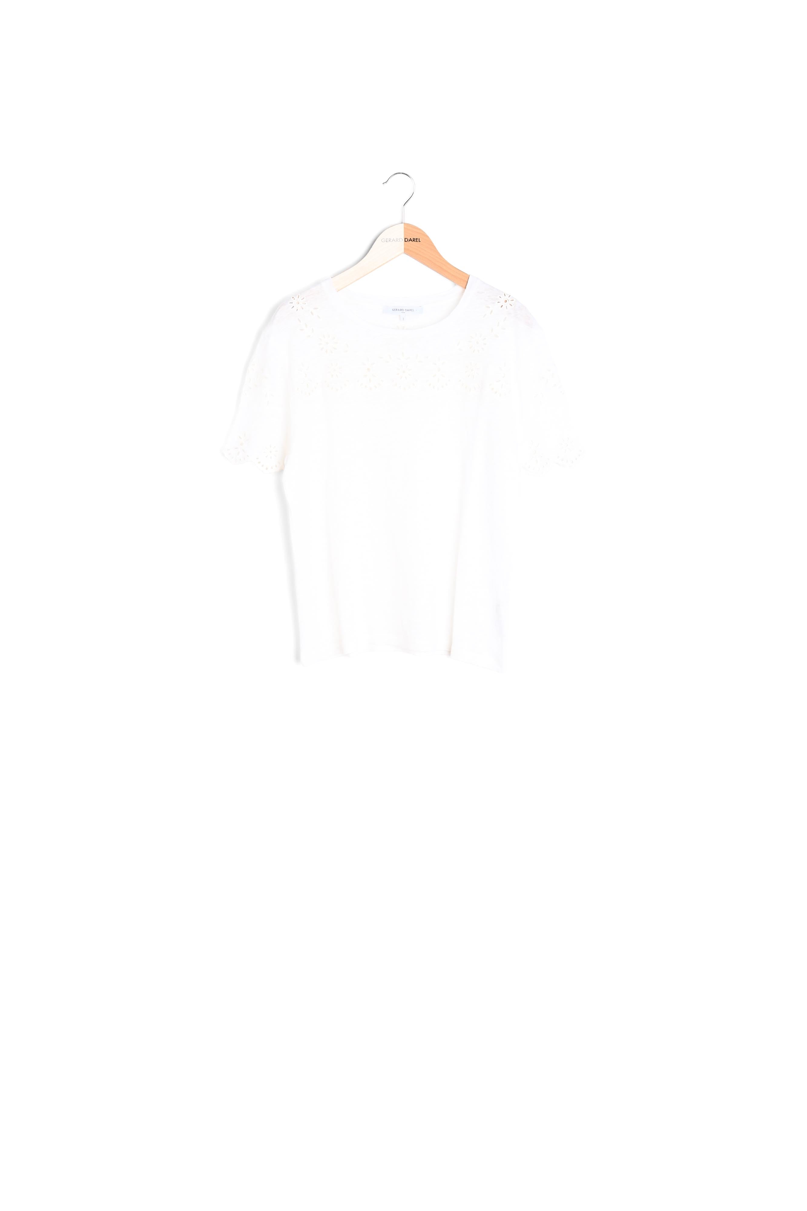 T-shirt en lin à broderie - MANIKA Faume - seconde main